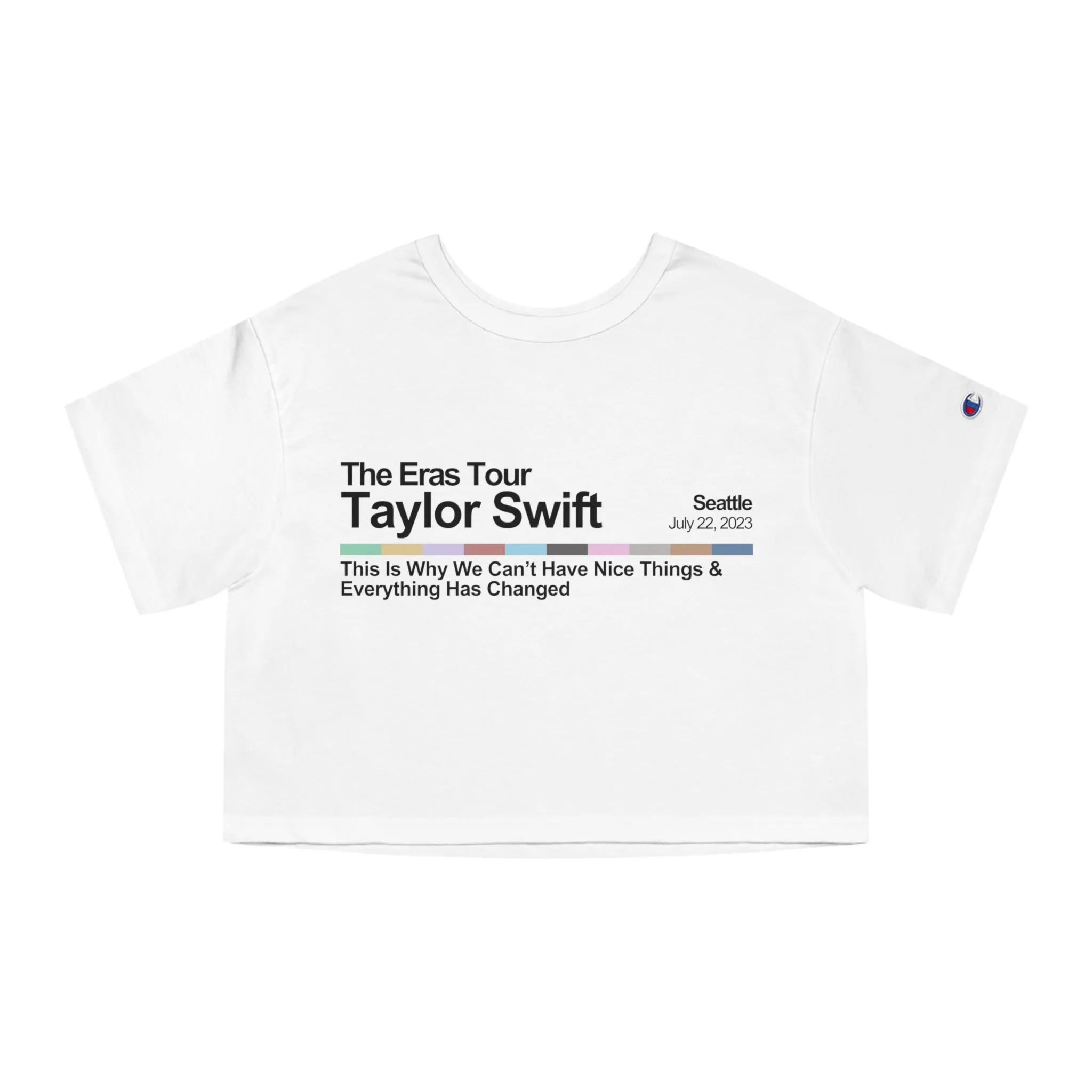 Seattle Night 1 Cropped T-Shirt sold by Rose Blush Studio product image thumbnail 4