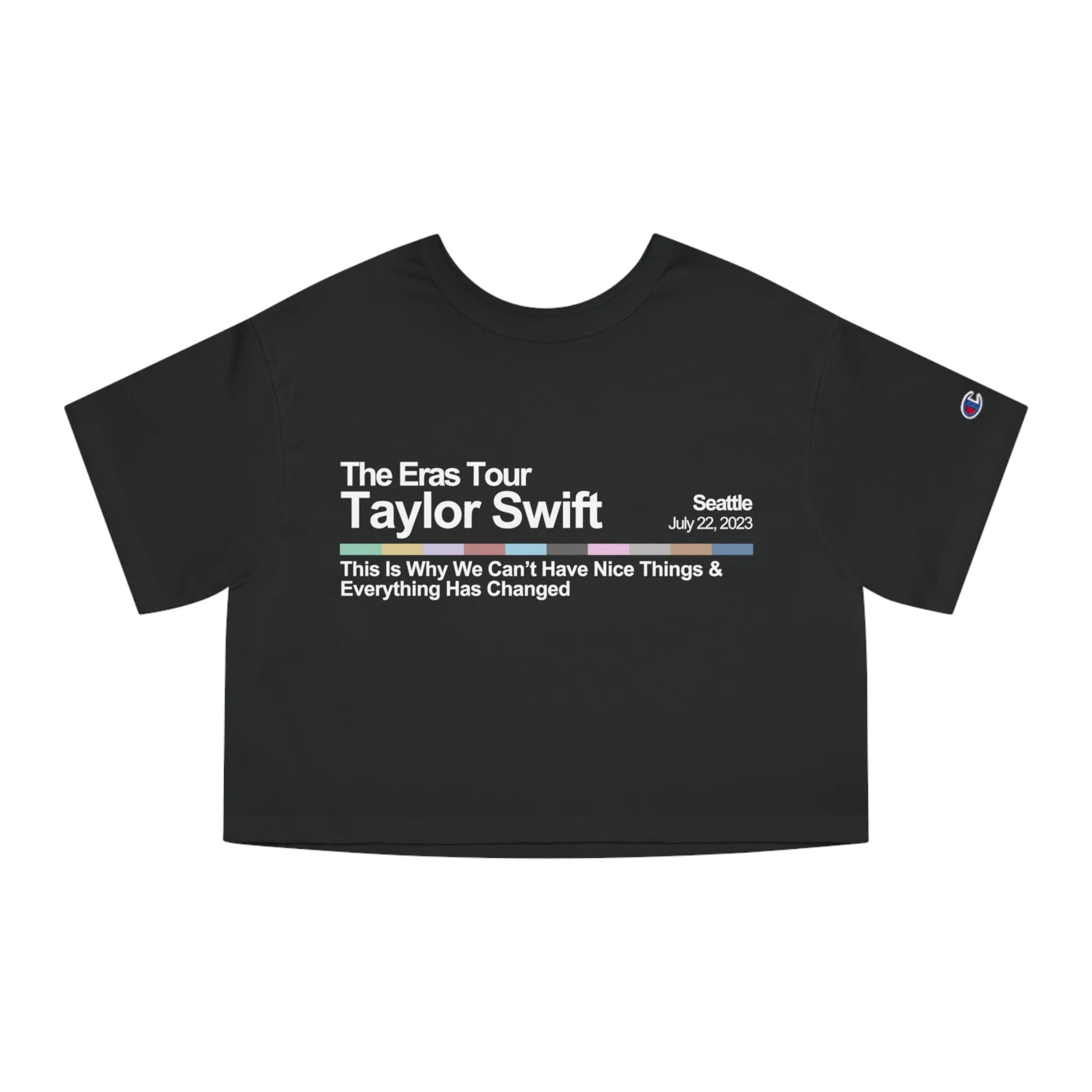 Seattle Night 1 Cropped T-Shirt sold by Rose Blush Studio product image thumbnail 5