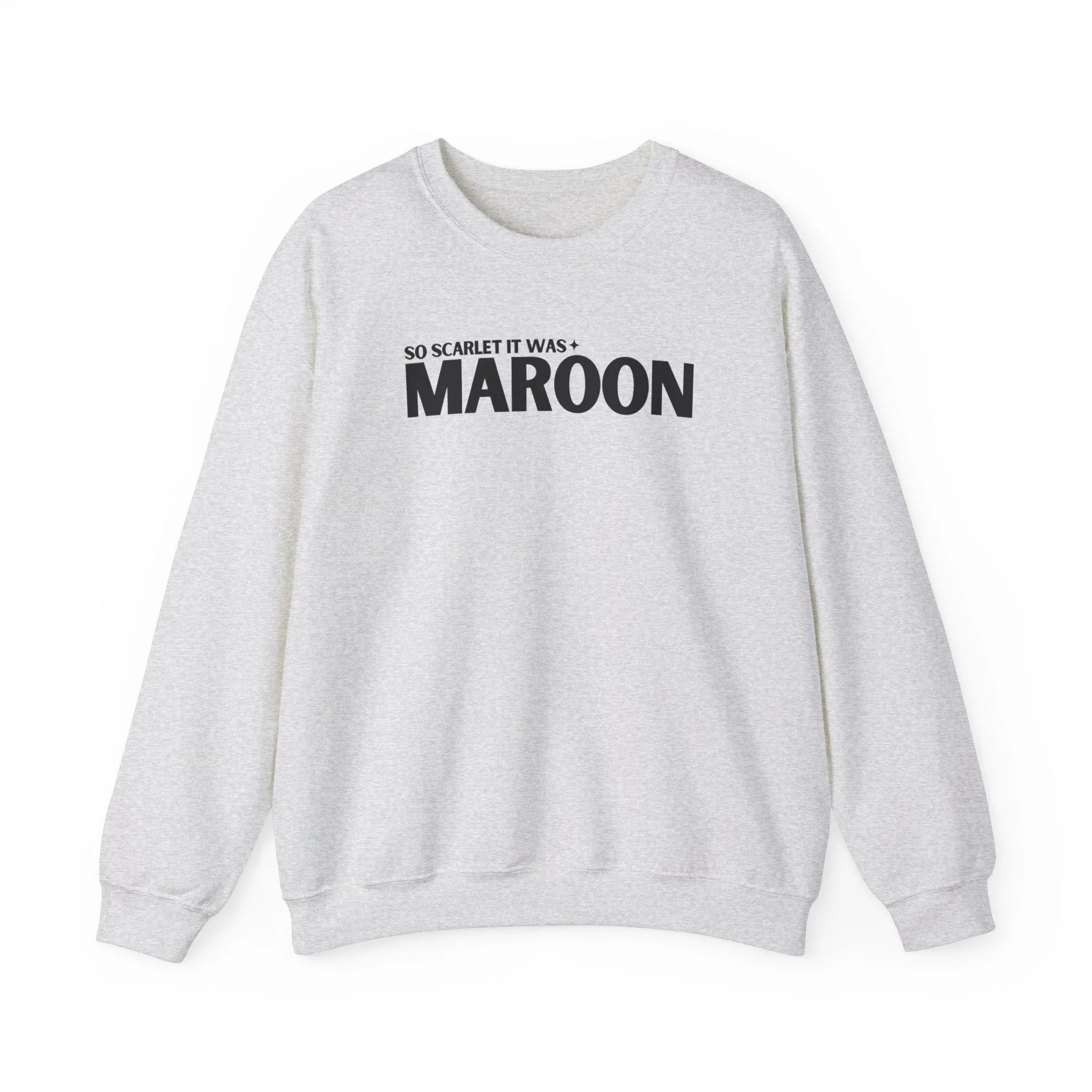 Maroon (lyrics on back) Crewneck Sweatshirt sold by Rose Blush Studio product image thumbnail 2