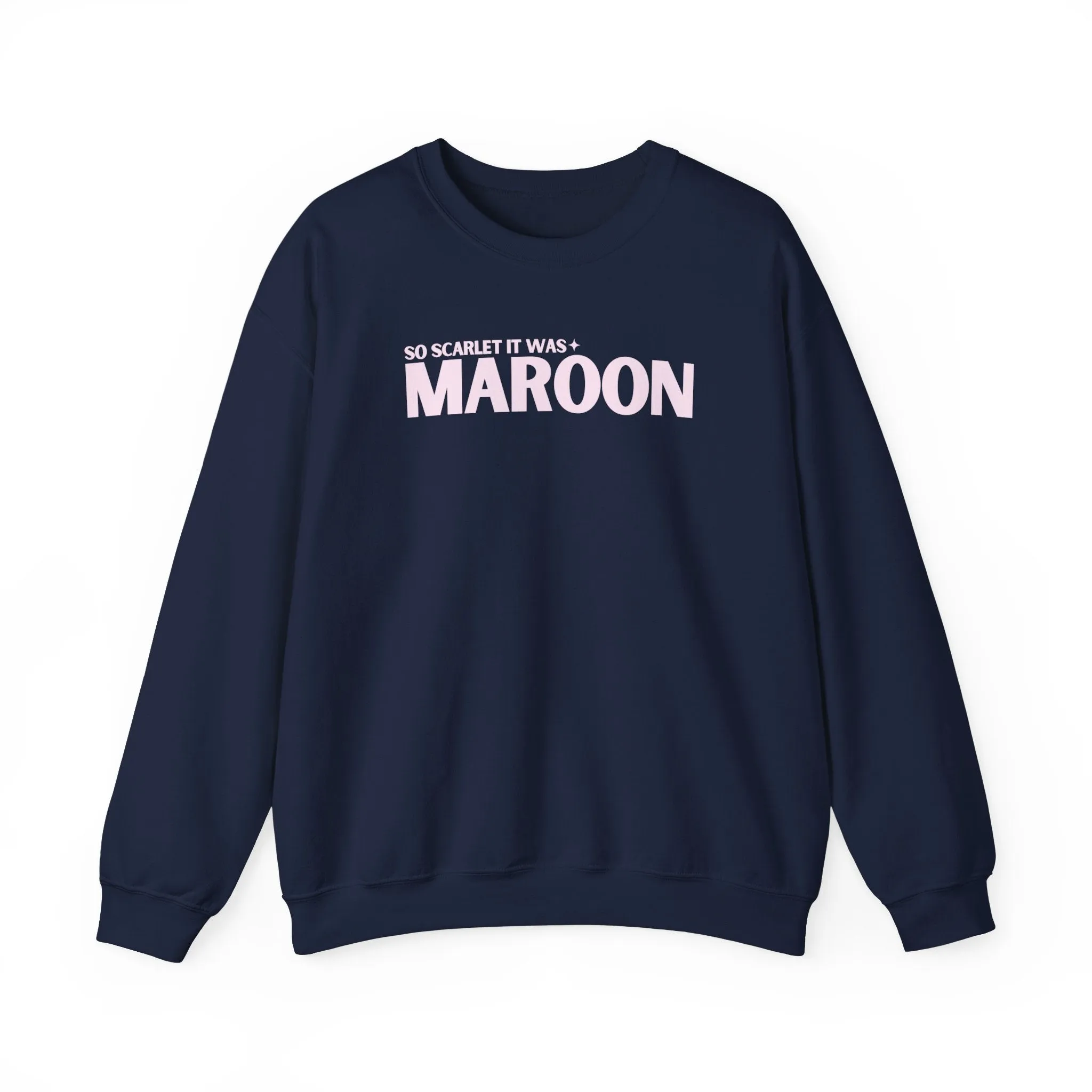 Maroon (lyrics on back) Crewneck Sweatshirt sold by Rose Blush Studio product image thumbnail 5