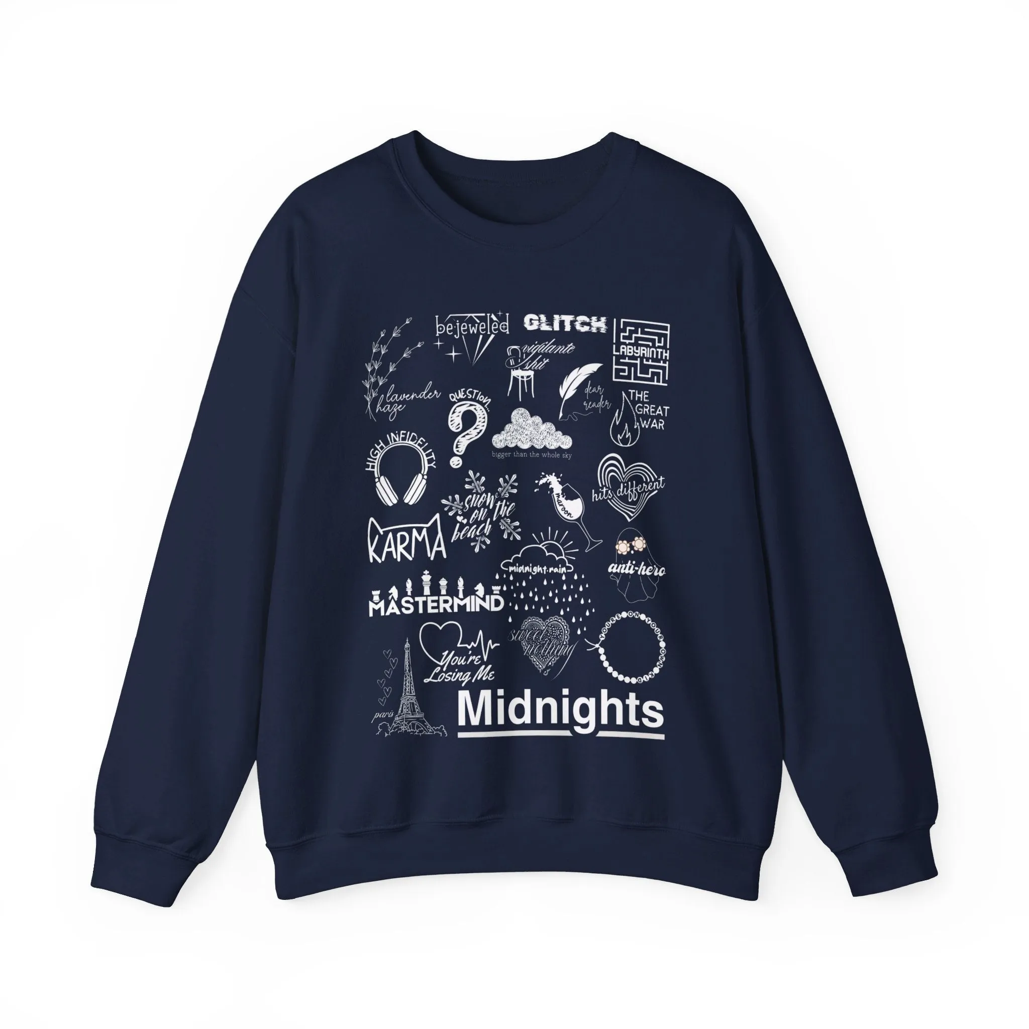 Midnights Collage Crewneck Sweatshirt sold by Rose Blush Studio
