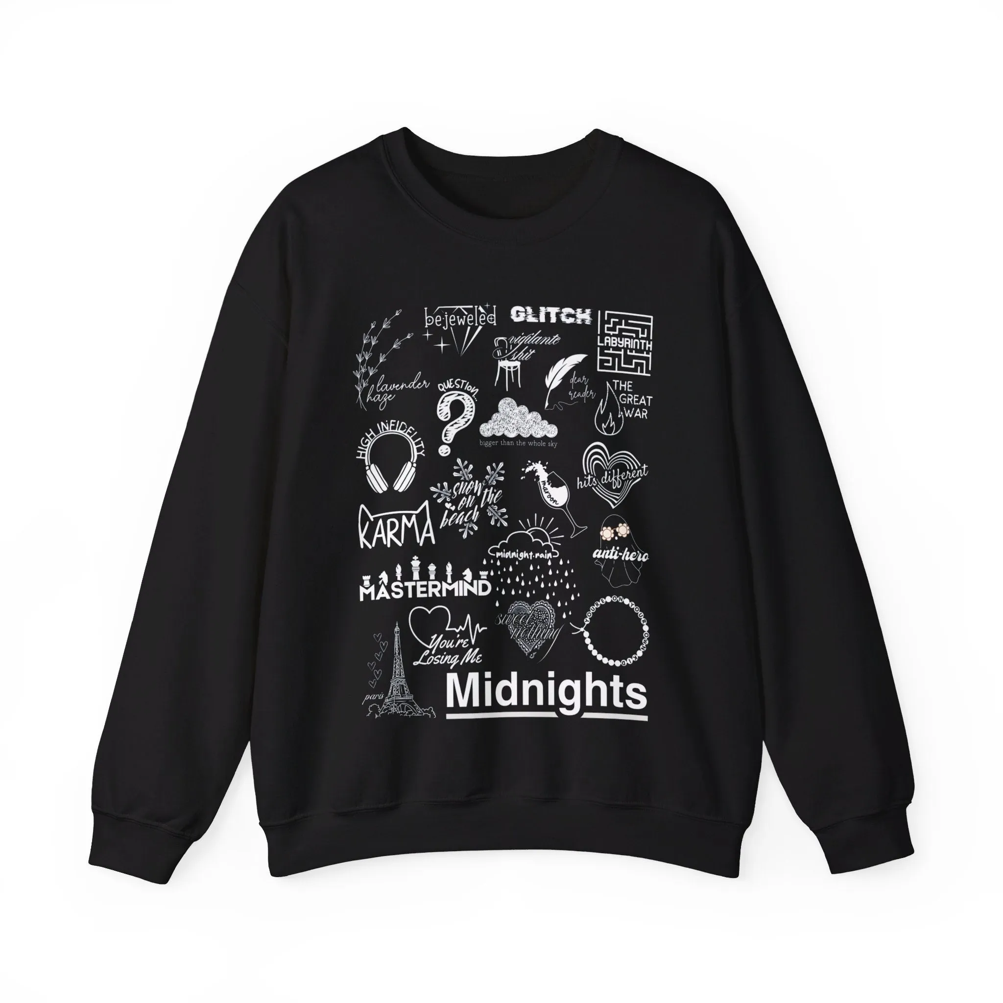 Midnights Collage Crewneck Sweatshirt sold by Rose Blush Studio product image thumbnail 4