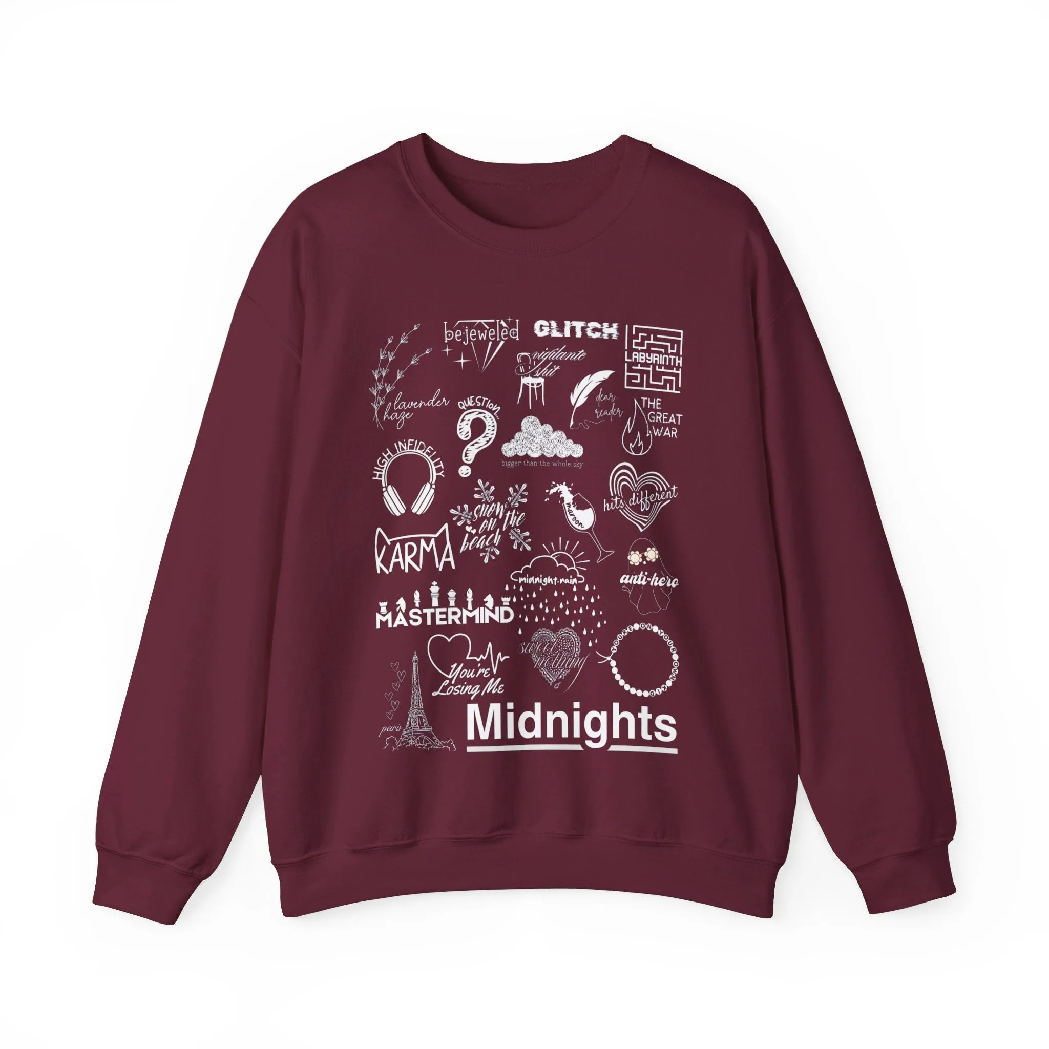 Midnights Collage Crewneck Sweatshirt sold by Rose Blush Studio product image thumbnail 3