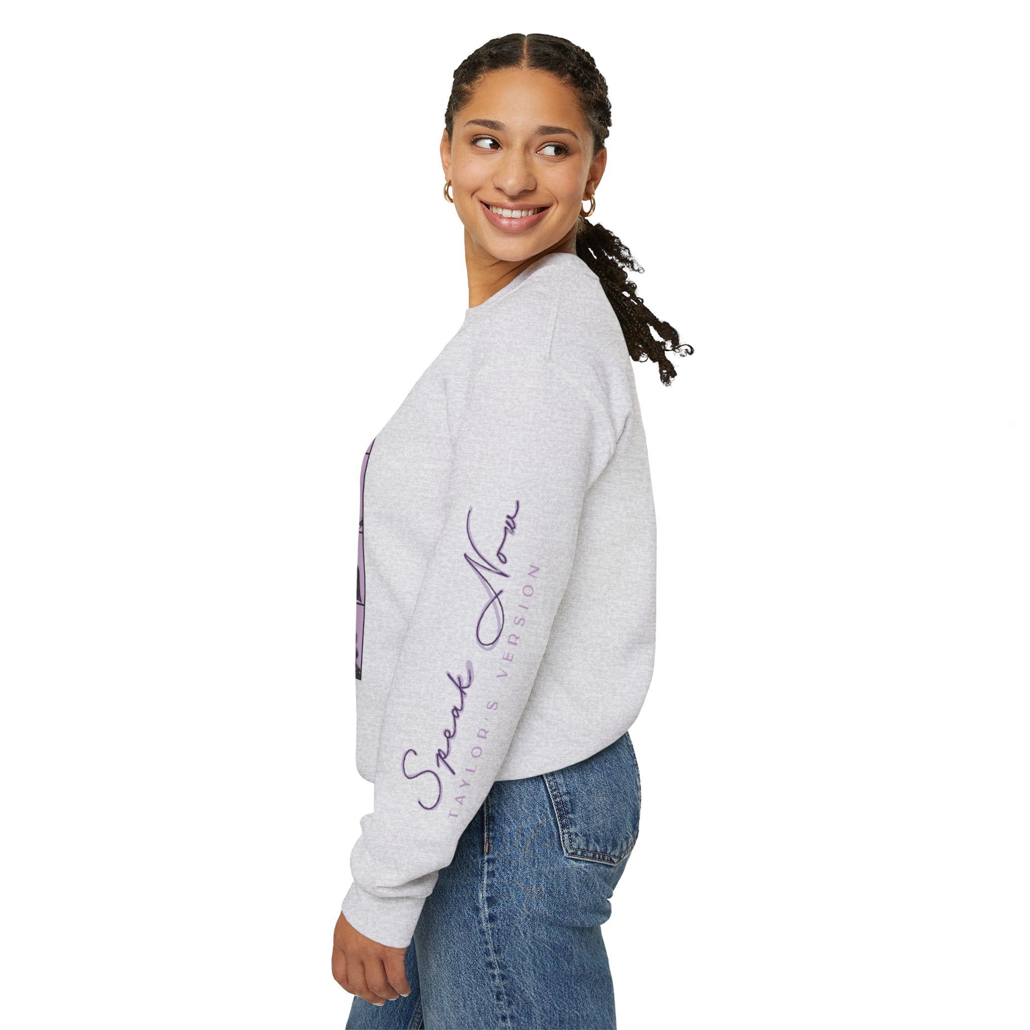 Speak Now TV Crewneck Sweatshirt sold by Rose Blush Studio product image thumbnail 4