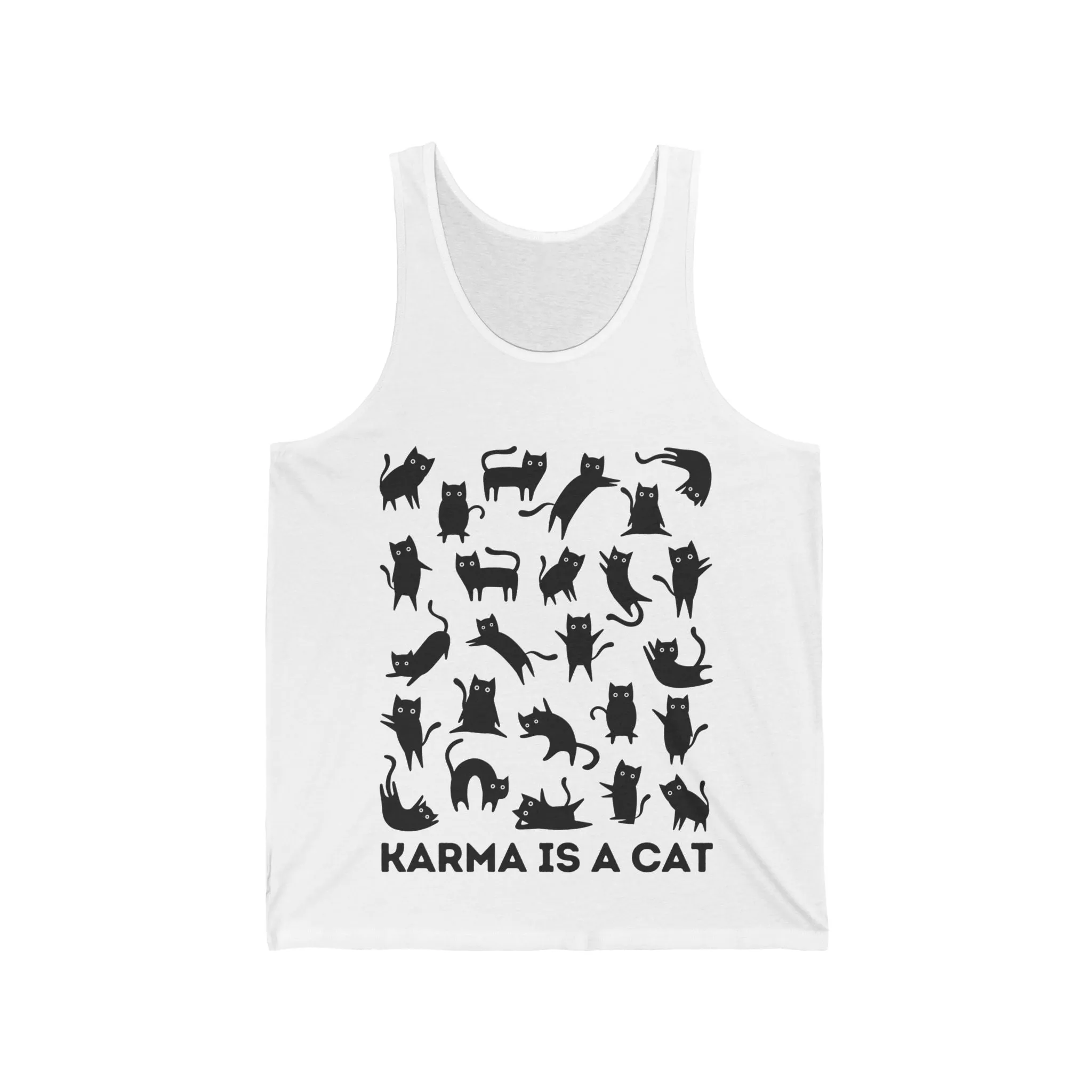 Karma is a Cat Jersey Tank sold by Rose Blush Studio