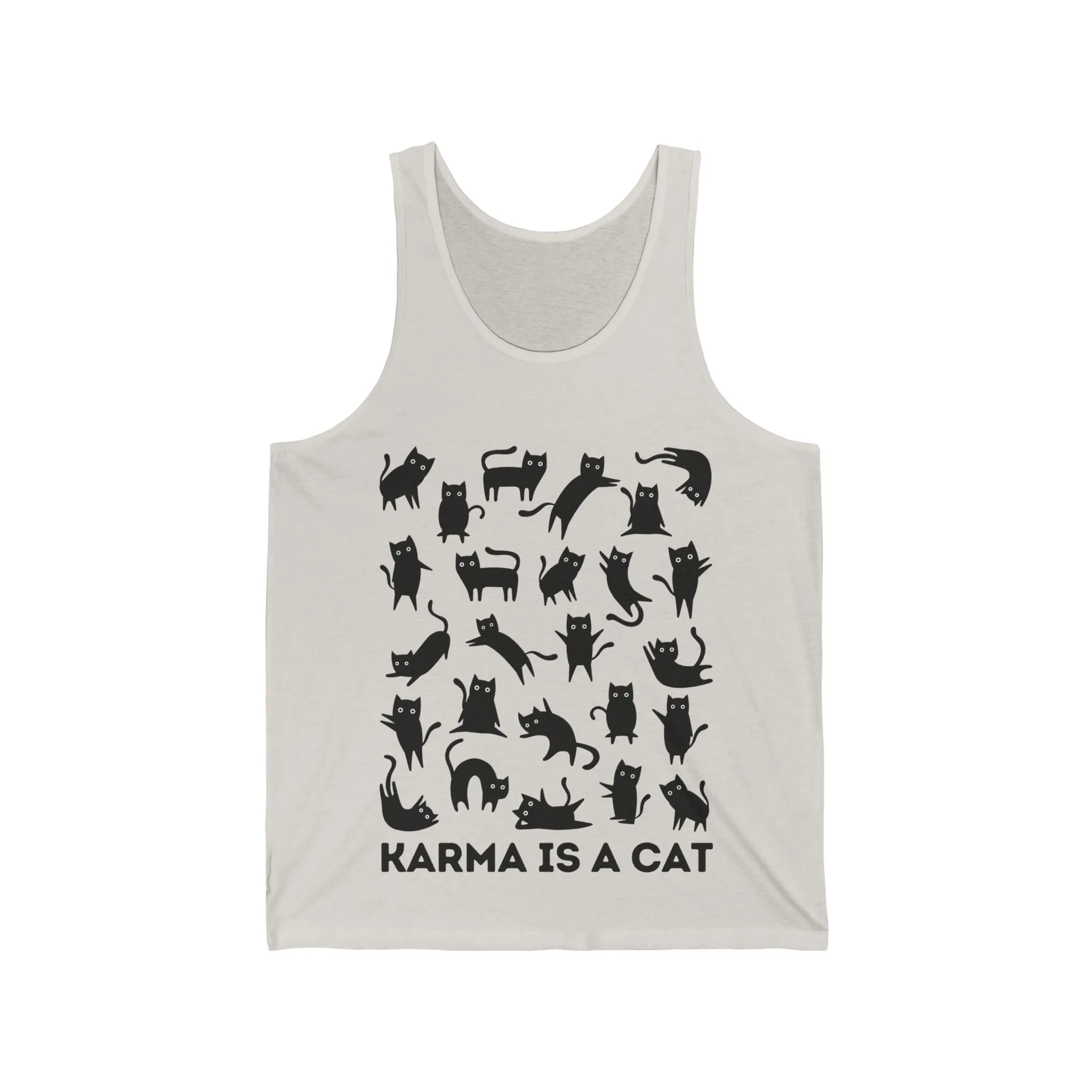 Karma is a Cat Jersey Tank sold by Rose Blush Studio product image thumbnail 3