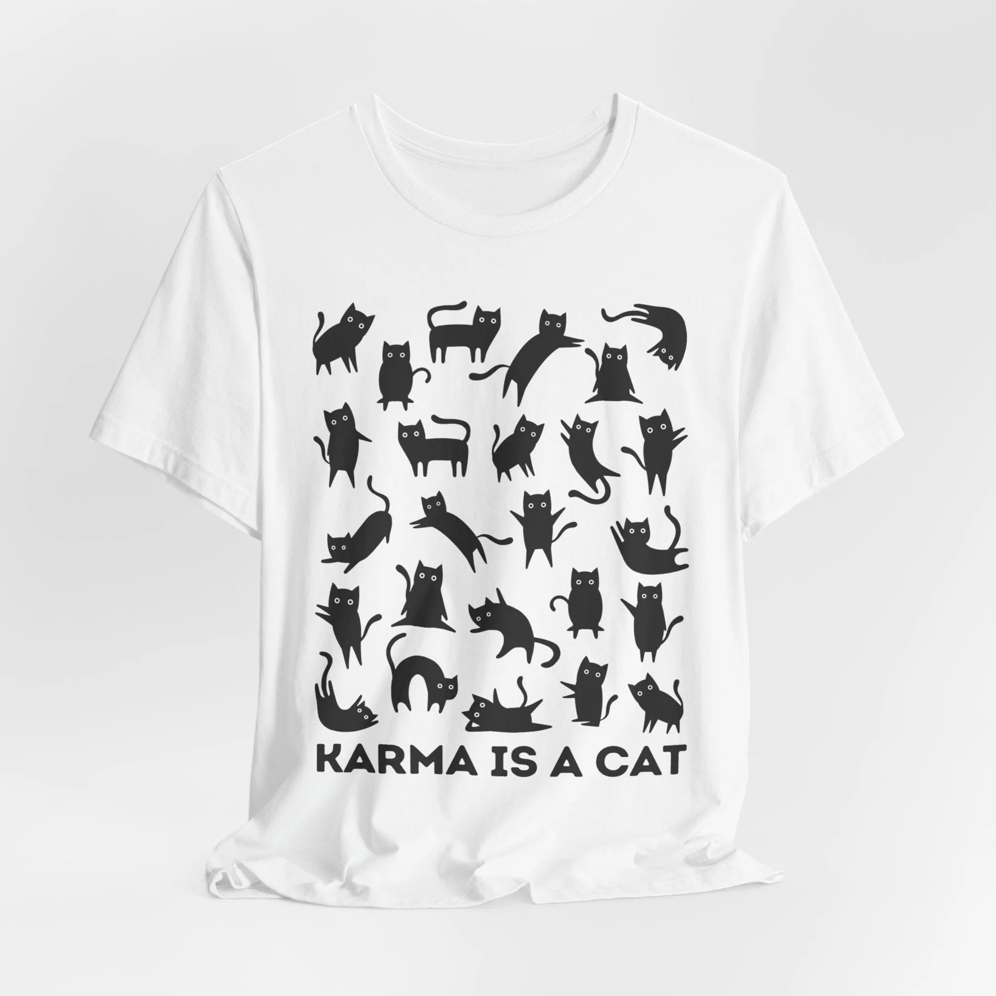 Karma is a Cat Tshirt sold by Rose Blush Studio