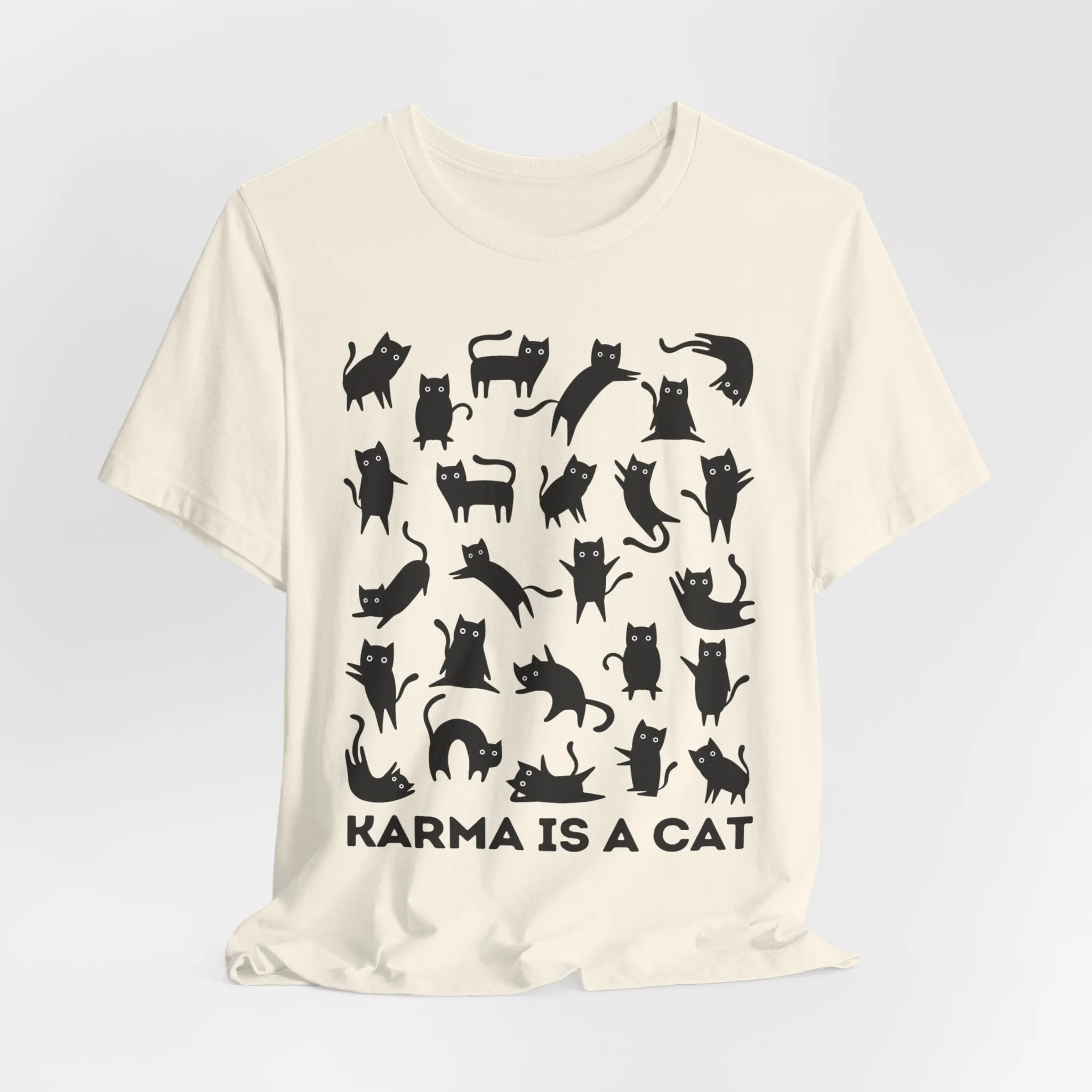 Karma is a Cat Tshirt sold by Rose Blush Studio product image thumbnail 3