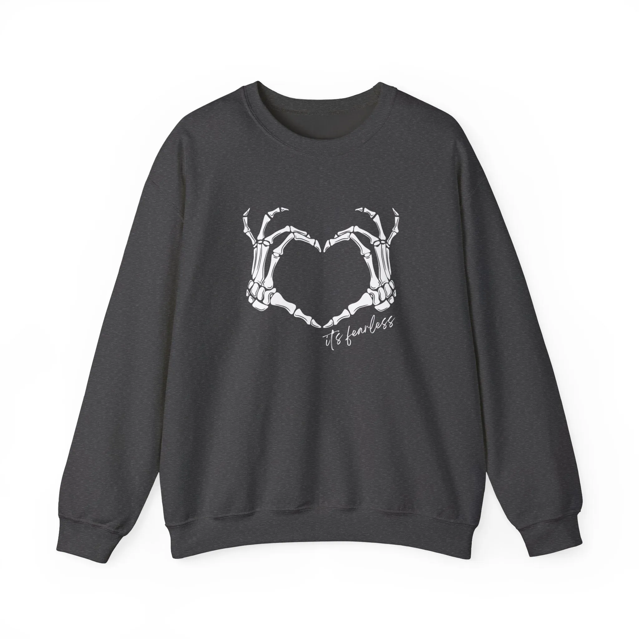 Fearless Skeleton Crewneck Sweatshirt sold by Rose Blush Studio product image thumbnail 3