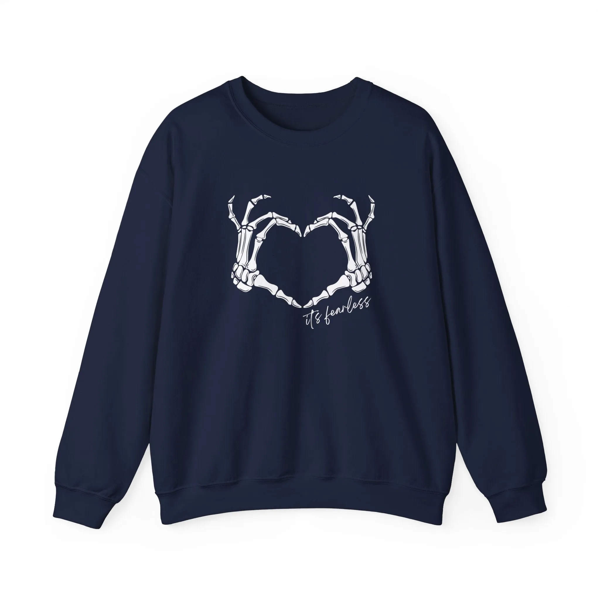 Fearless Skeleton Crewneck Sweatshirt sold by Rose Blush Studio product image thumbnail 4