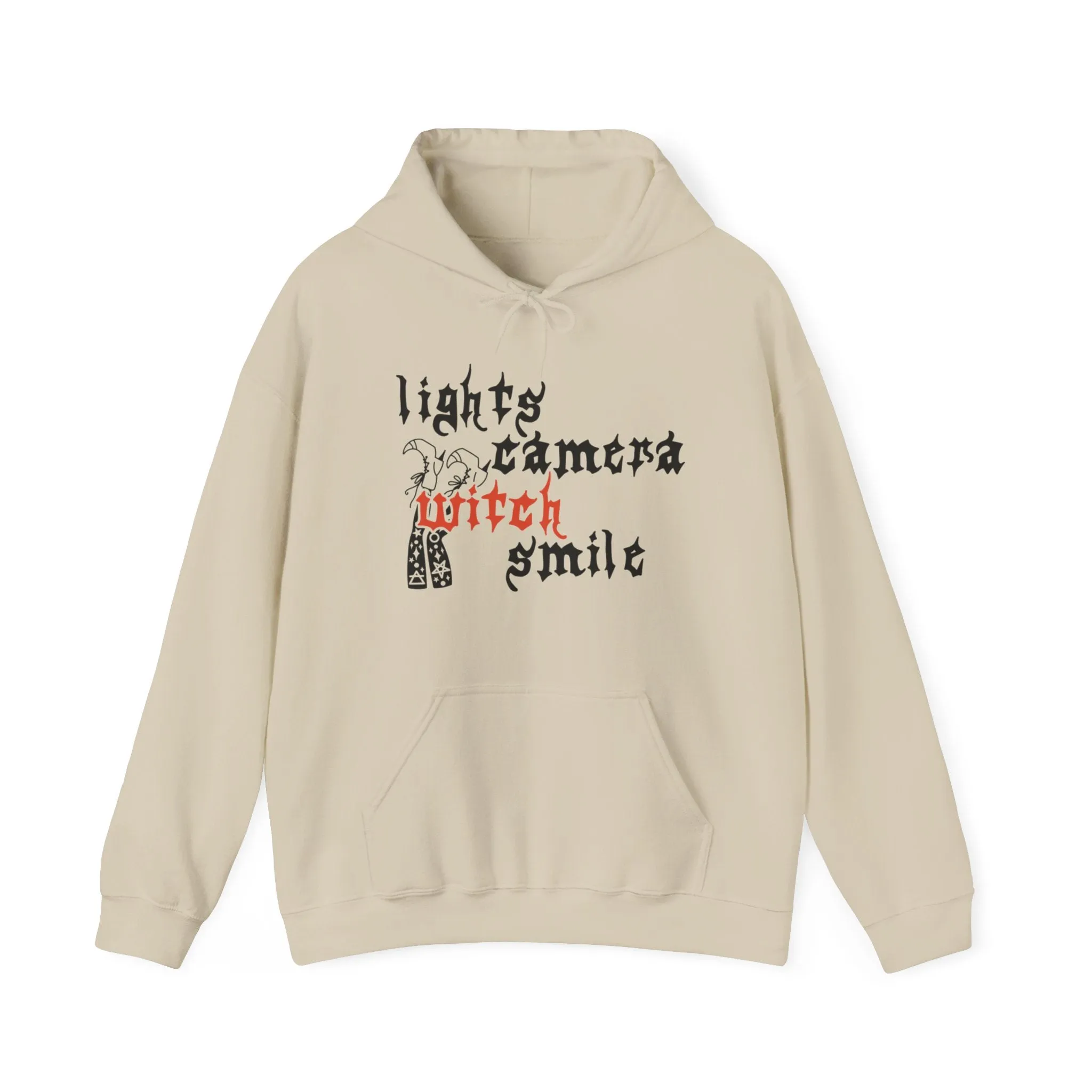 Lights Camera Witch Smile Hoodie sold by Rose Blush Studio
