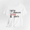 Lights Camera Witch Smile Tshirt sold by Rose Blush Studio