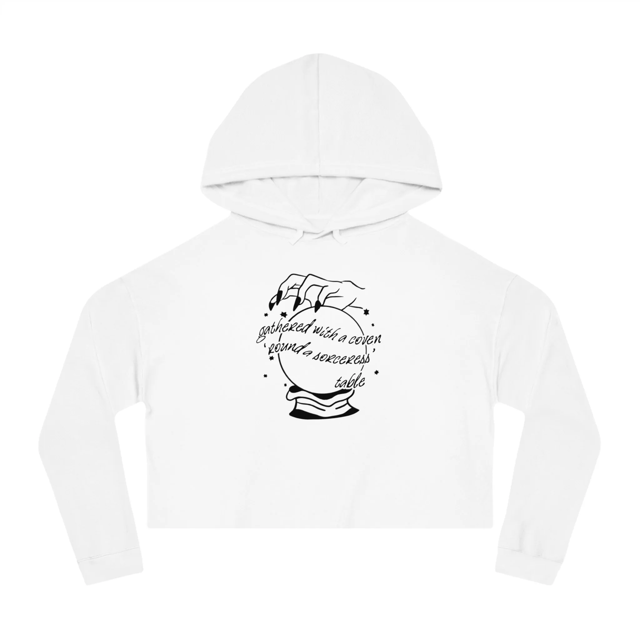 Gathered With A Coven Cropped Hooded Sweatshirt sold by Rose Blush Studio product image thumbnail 2
