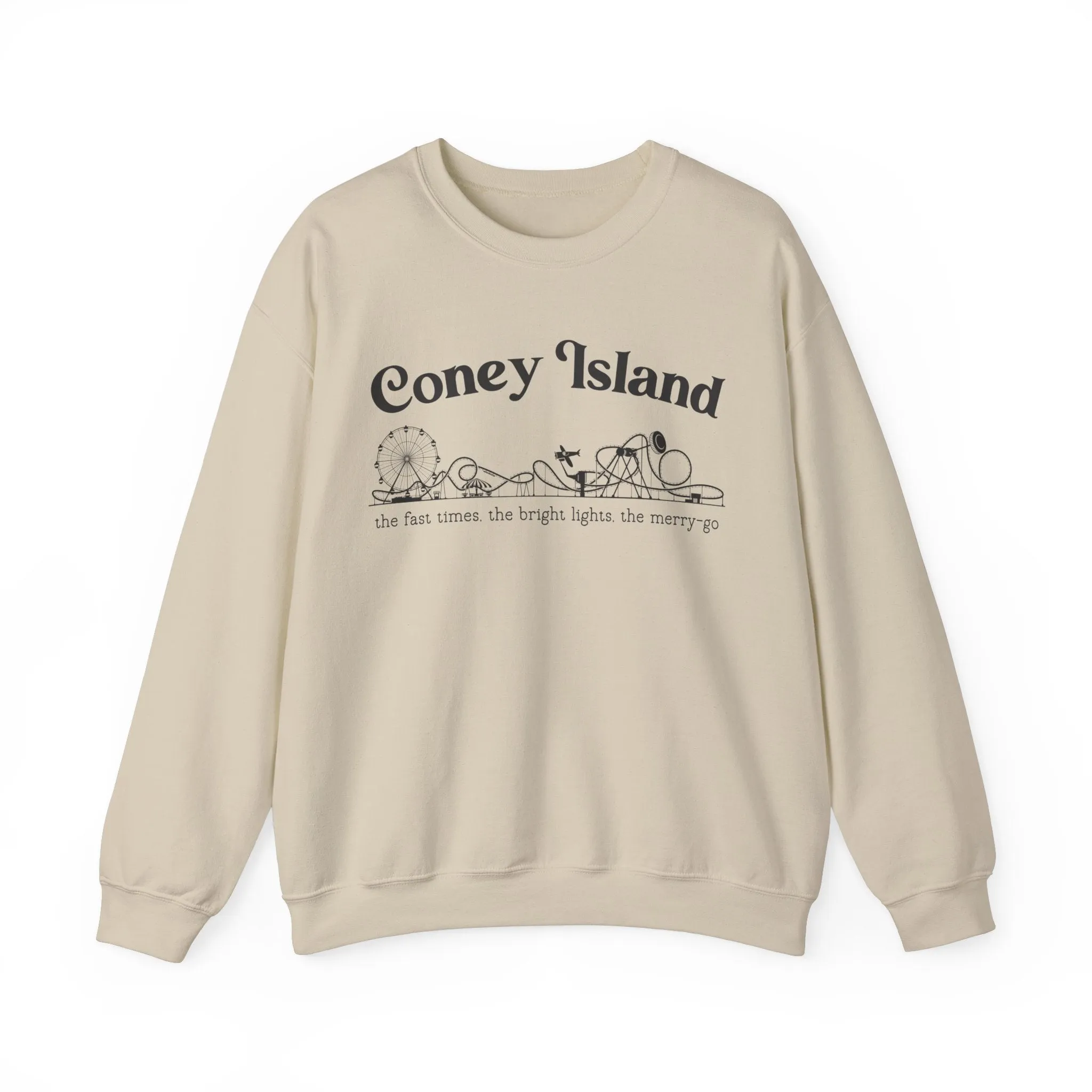 Coney Island Crewneck Sweatshirt sold by Rose Blush Studio