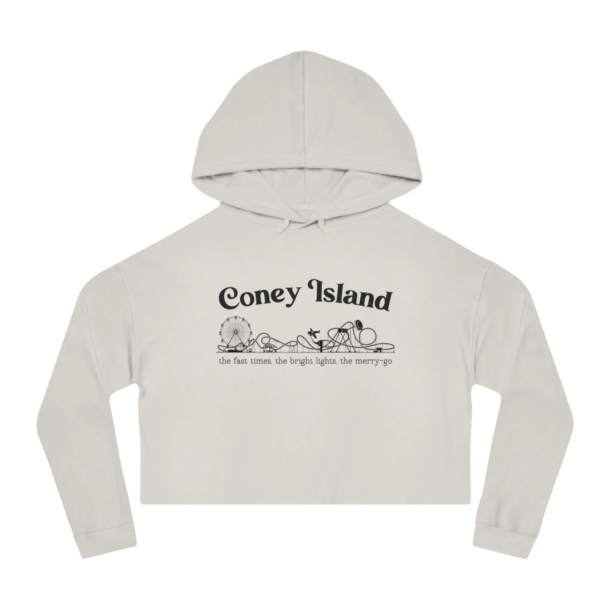 Coney Island Cropped Hoodie sold by Rose Blush Studio product image thumbnail 3