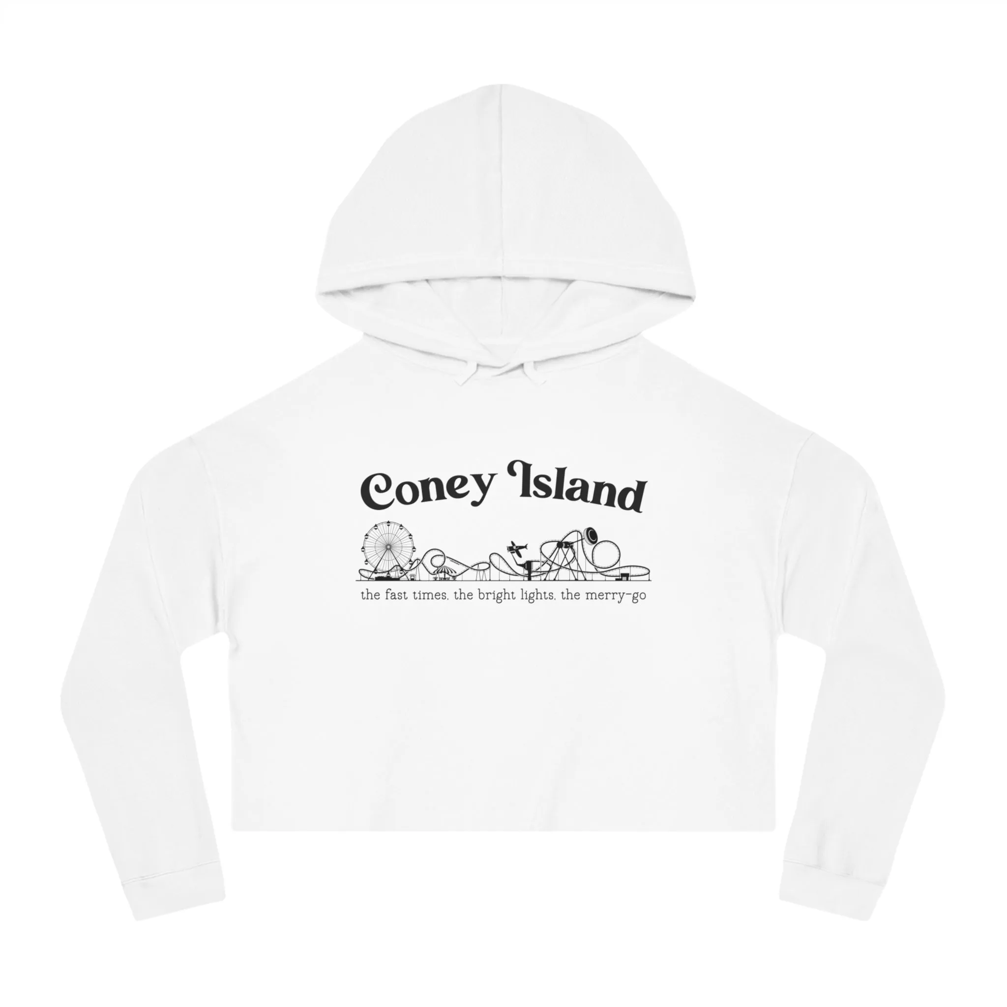 Coney Island Cropped Hoodie sold by Rose Blush Studio
