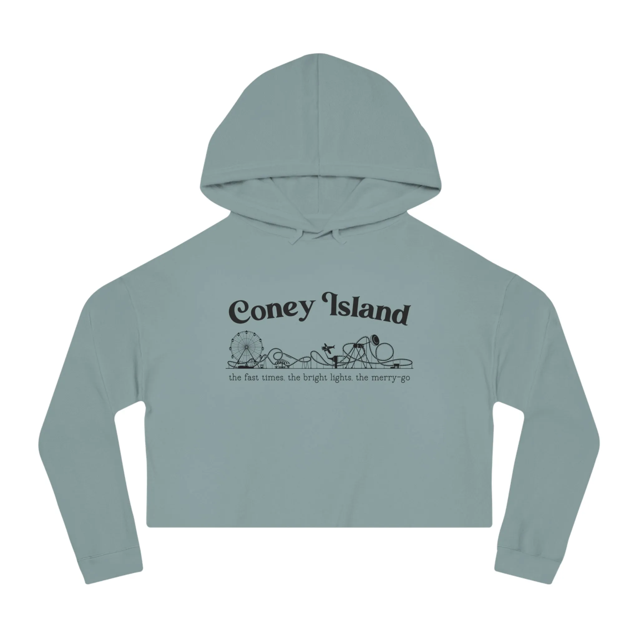 Coney Island Cropped Hoodie sold by Rose Blush Studio product image thumbnail 5