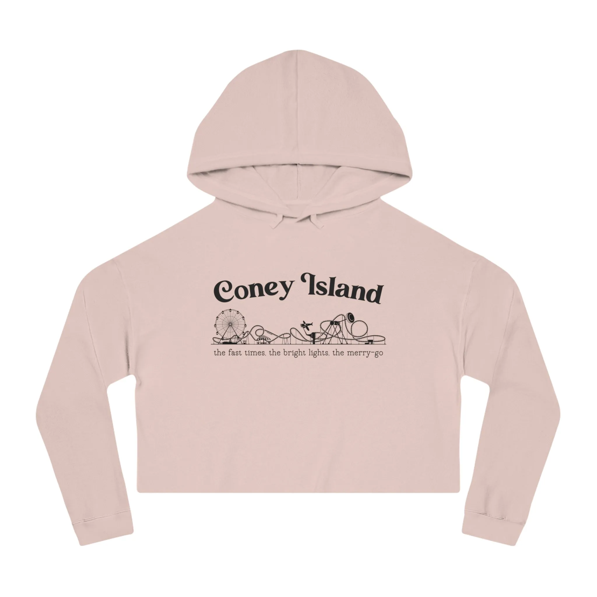 Coney Island Cropped Hoodie sold by Rose Blush Studio product image thumbnail 2
