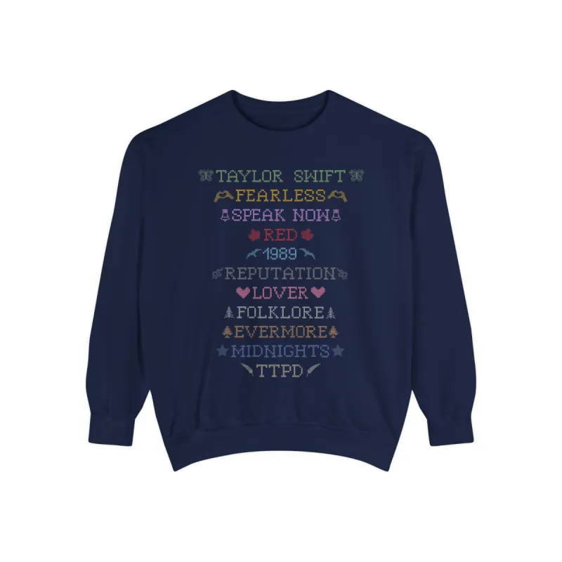 Eras Ugly Christmas Sweater Comfort Colors Sweatshirt sold by Rose Blush Studio