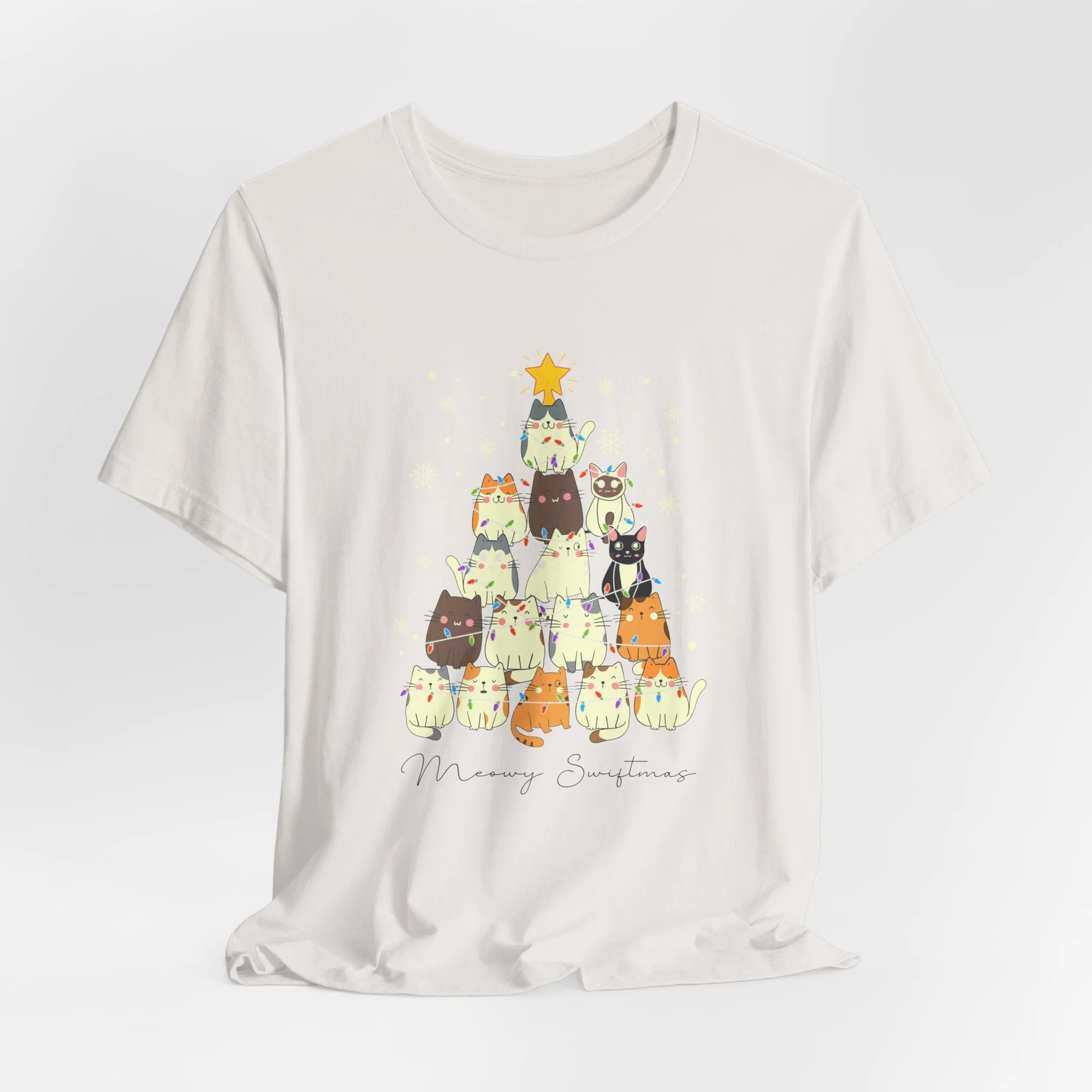 Meowy Swiftmas Tshirt sold by Rose Blush Studio product image thumbnail 3