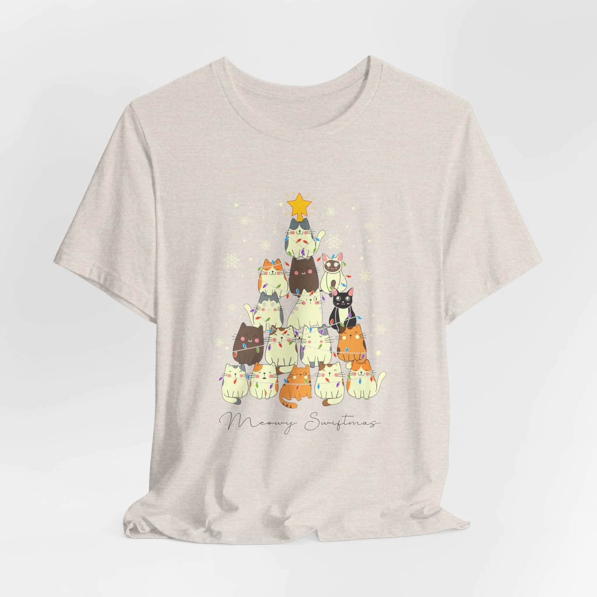Meowy Swiftmas Tshirt sold by Rose Blush Studio product image thumbnail 4