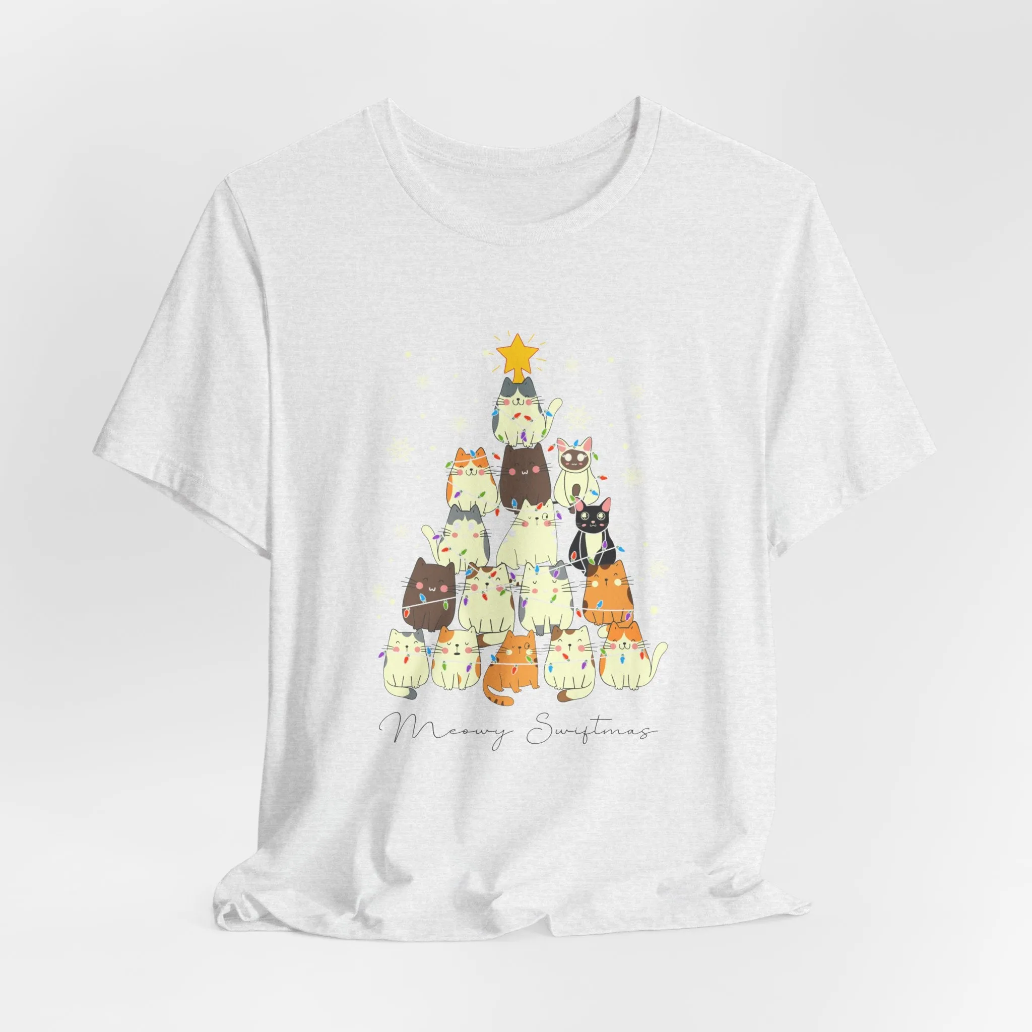 Meowy Swiftmas Tshirt sold by Rose Blush Studio product image thumbnail 2