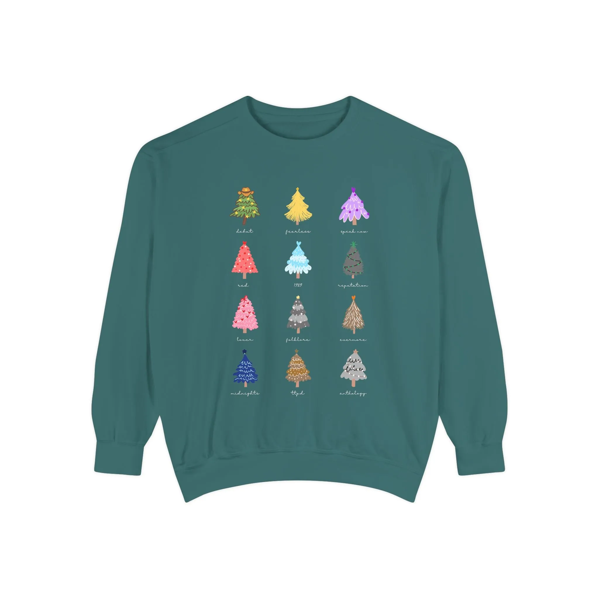 Eras Trees Sweatshirt Comfort Colors sold by Rose Blush Studio product image thumbnail 4