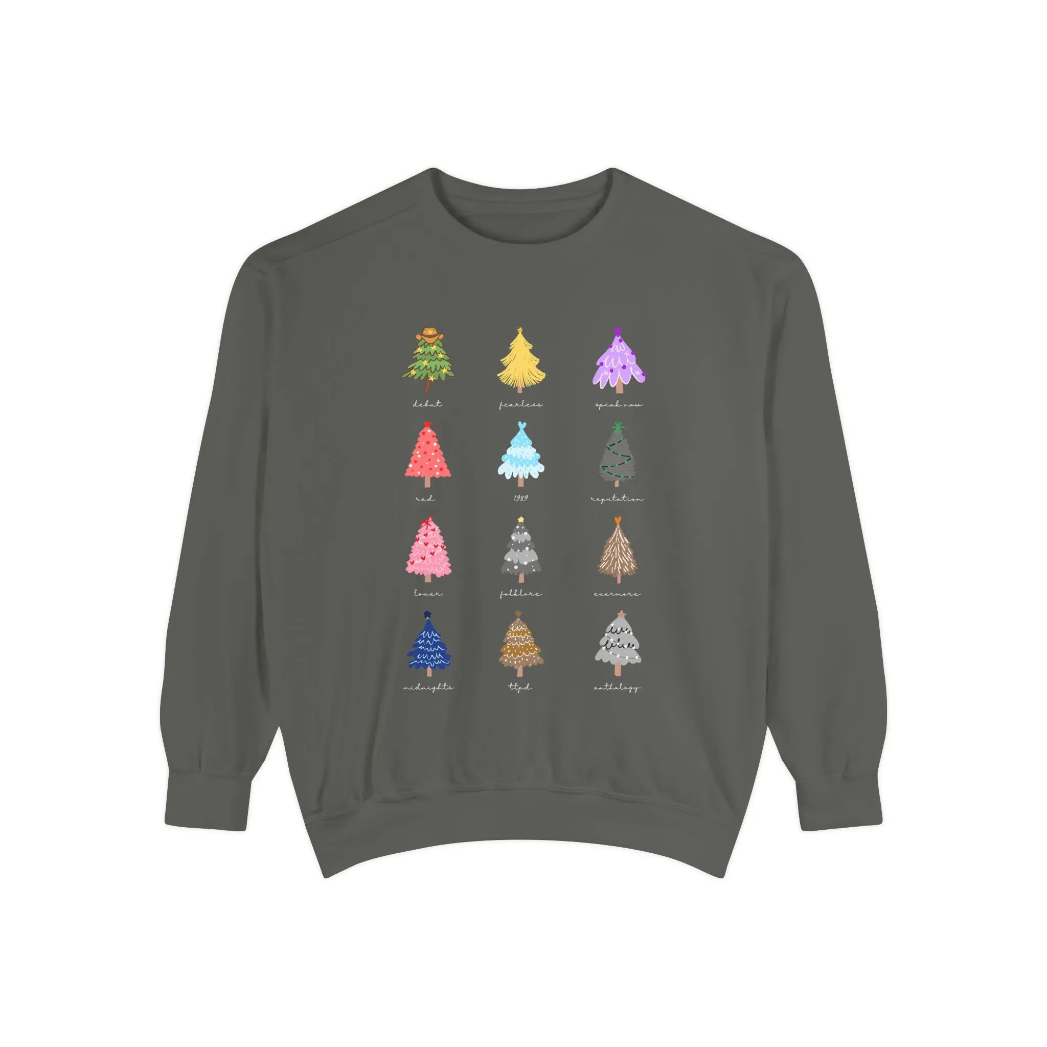 Eras Trees Sweatshirt Comfort Colors sold by Rose Blush Studio product image thumbnail 2