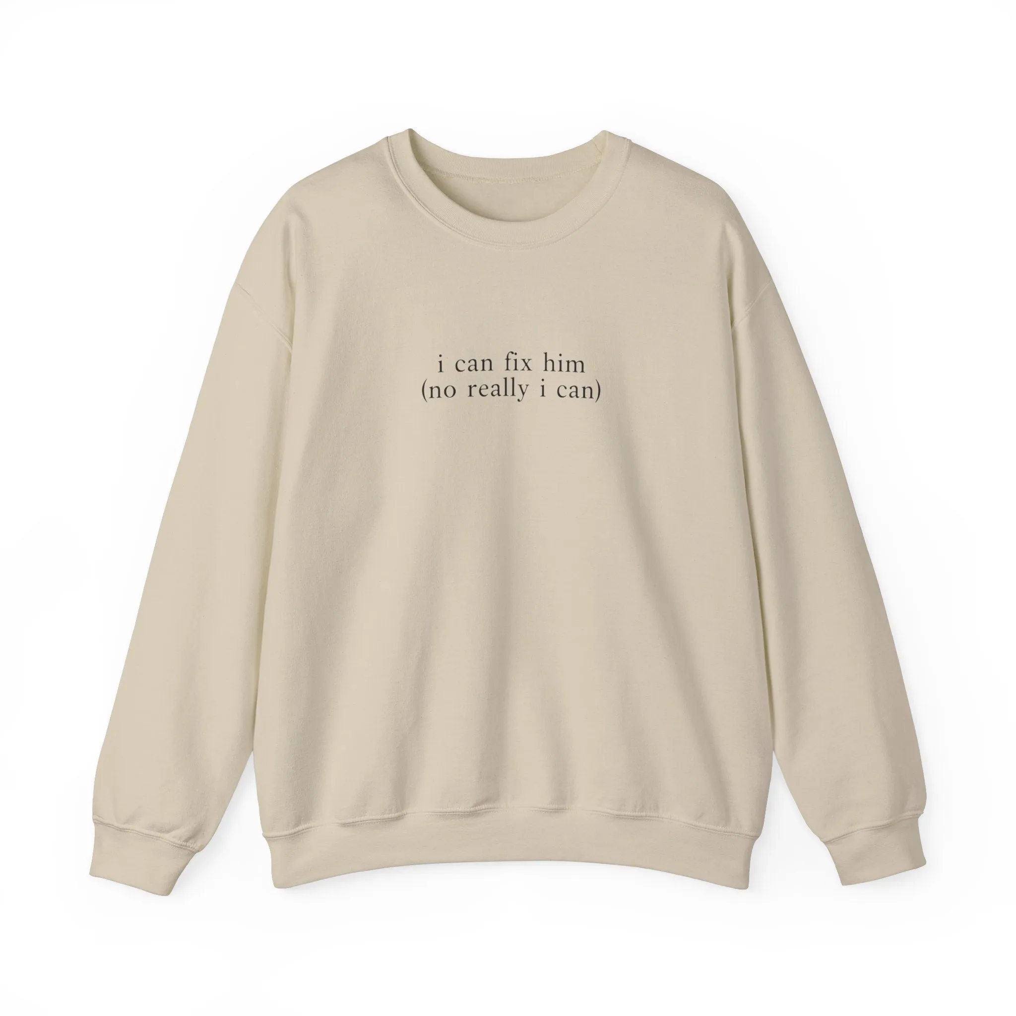 I Can Fix Him Crewneck Sweatshirt sold by Rose Blush Studio product image thumbnail 4
