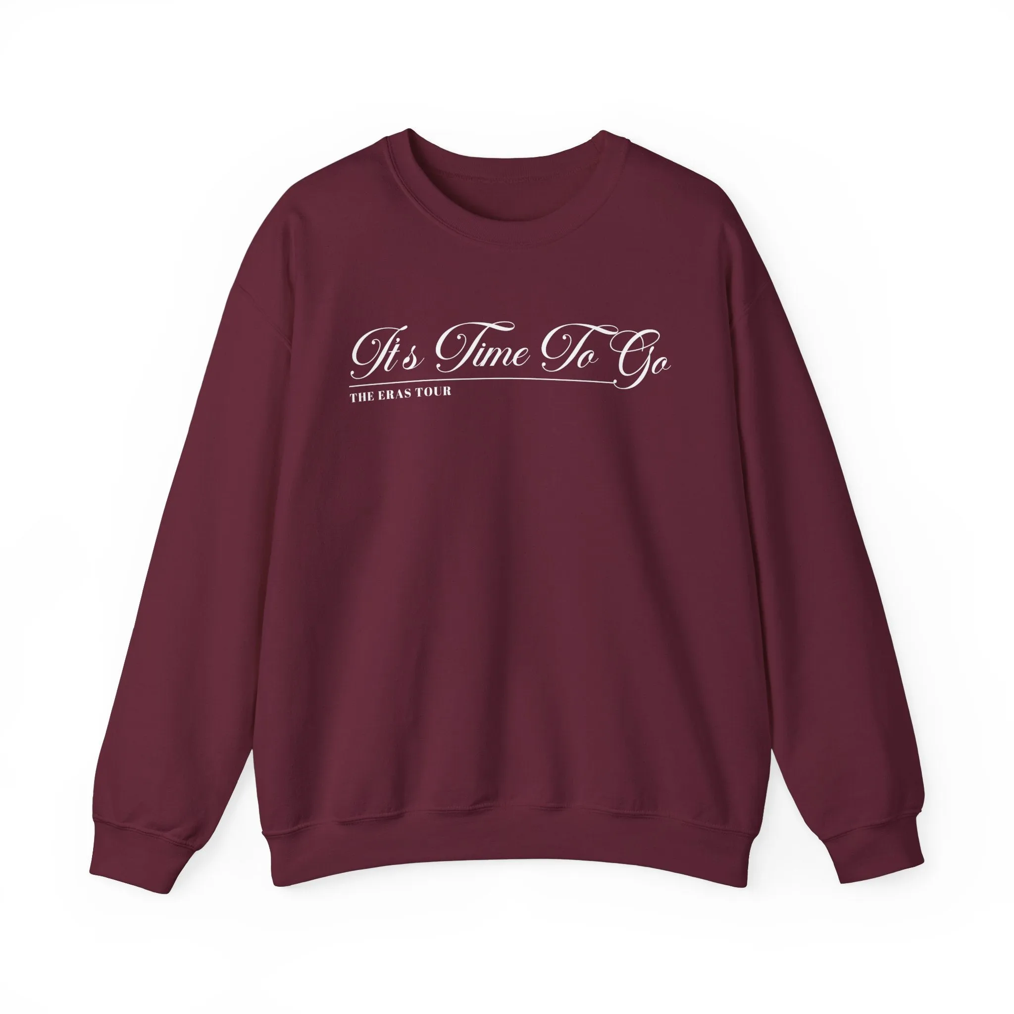It's Time To Go Crewneck Sweatshirt sold by Rose Blush Studio product image thumbnail 2