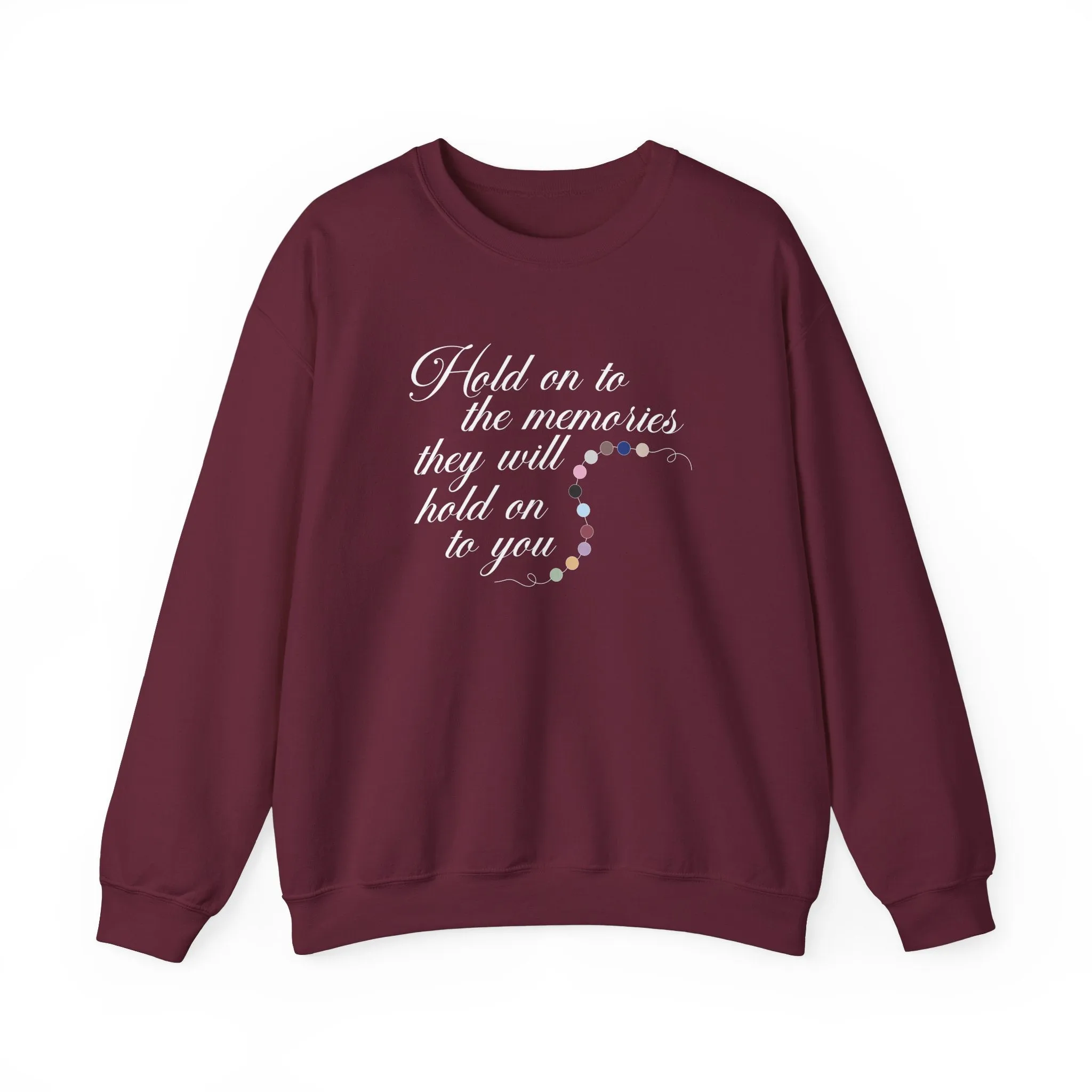 Hold On To The Memories Crewneck Sweatshirt sold by Rose Blush Studio