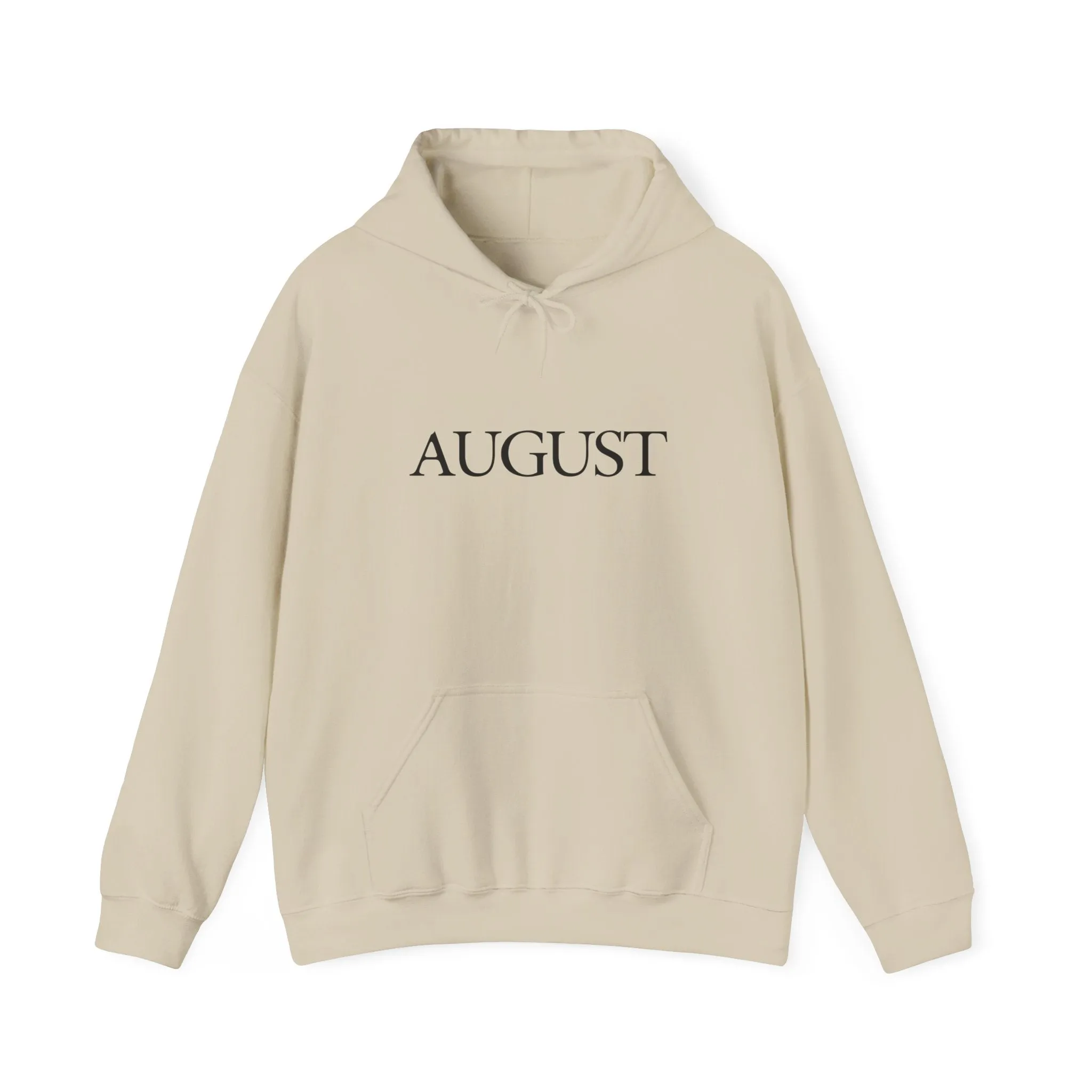 August (lyrics on back) Hoodie sold by Rose Blush Studio product image thumbnail 4