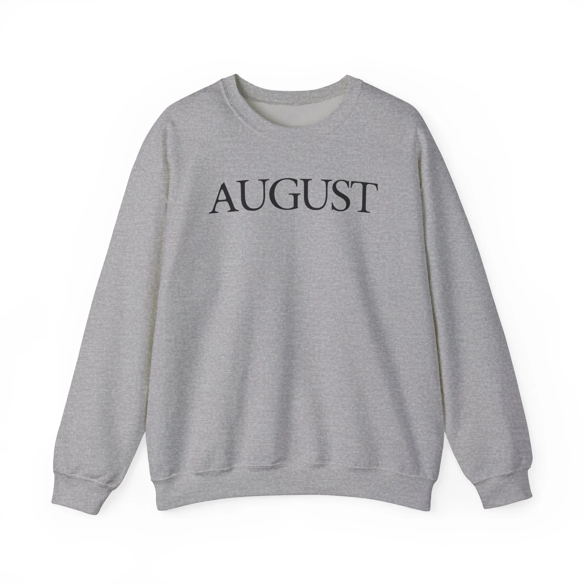 August (lyrics on back) Crewneck Sweatshirt sold by Rose Blush Studio