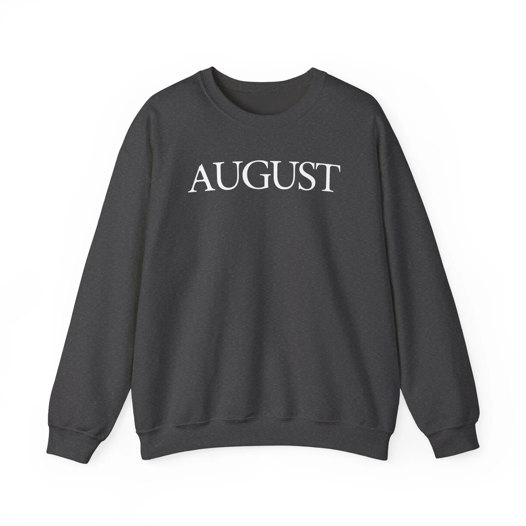 August (lyrics on back) Crewneck Sweatshirt sold by Rose Blush Studio product image thumbnail 4