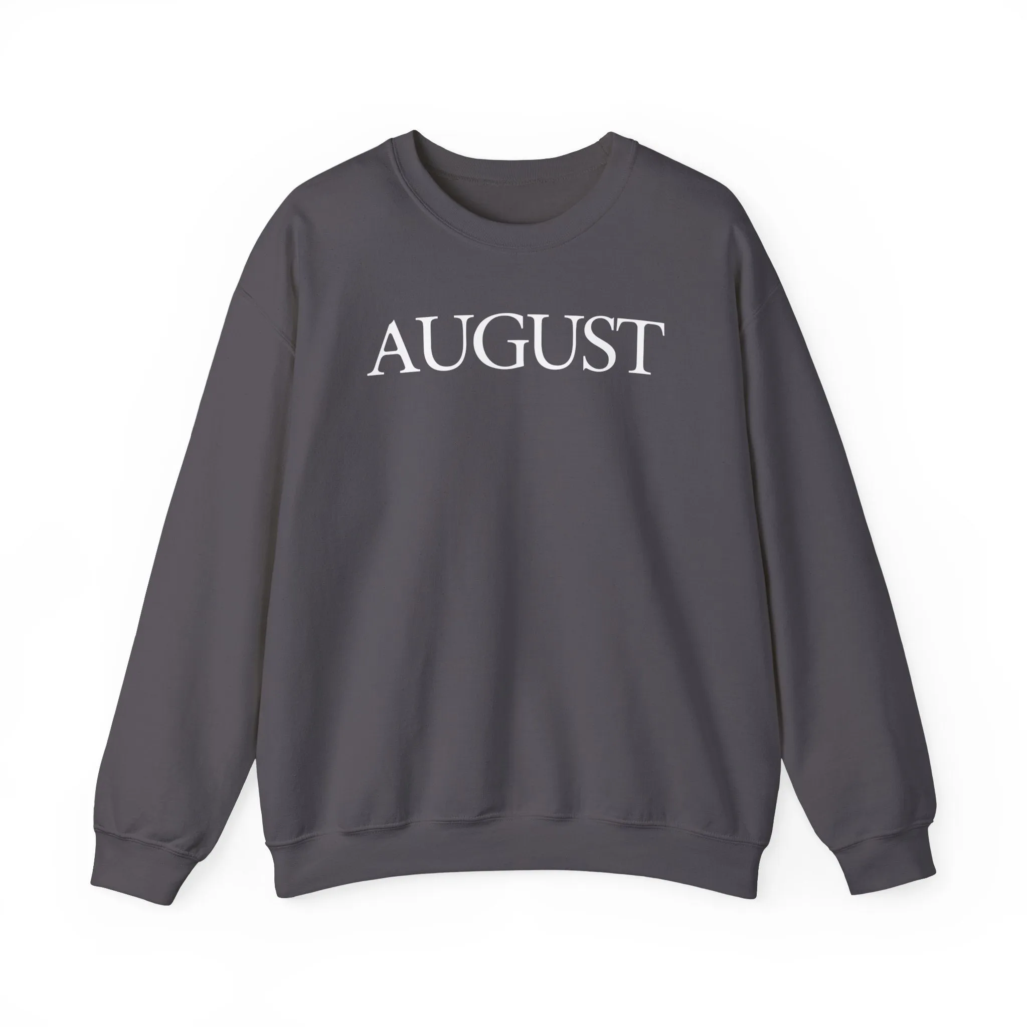 August (lyrics on back) Crewneck Sweatshirt sold by Rose Blush Studio product image thumbnail 5