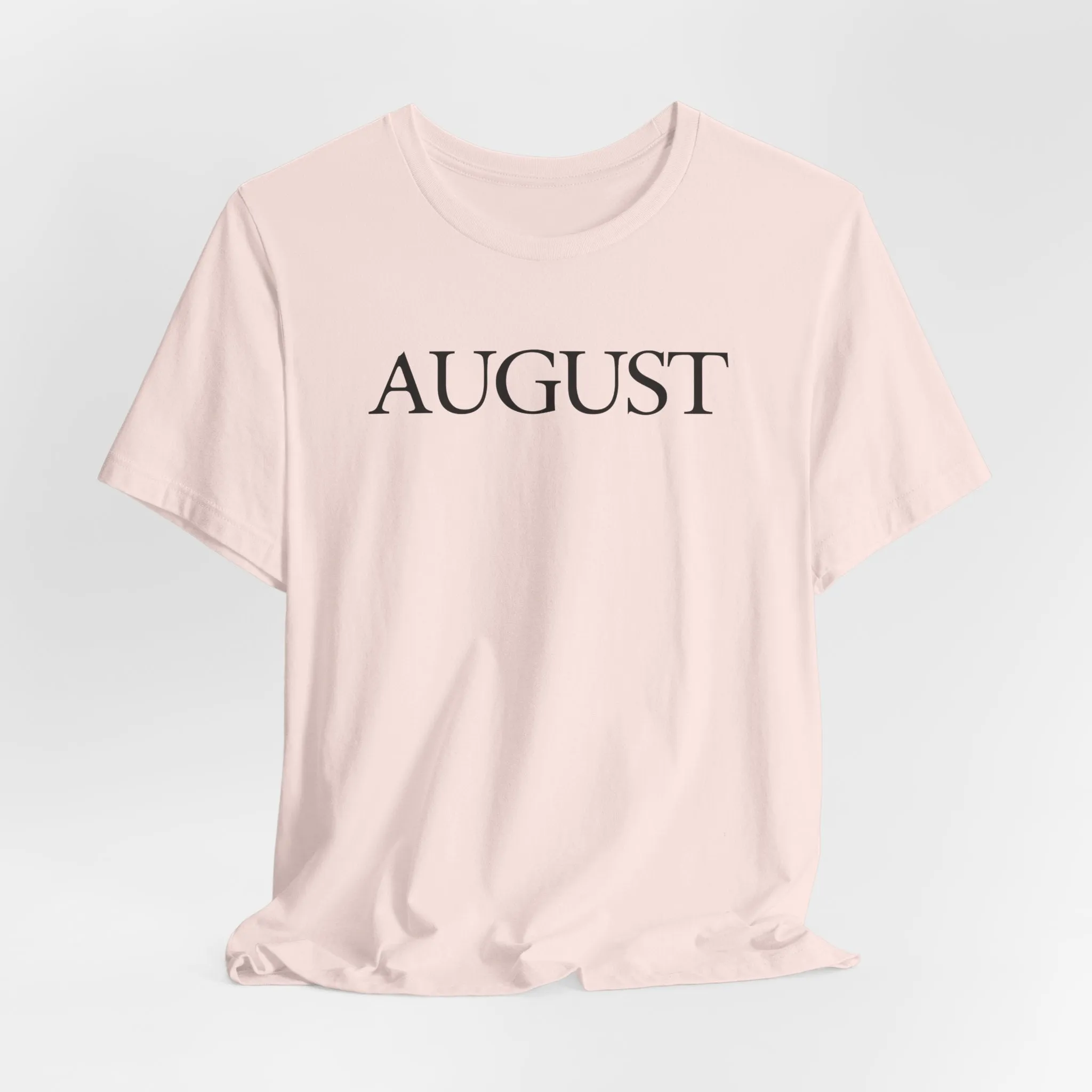 August (lyrics on back) Tshirt sold by Rose Blush Studio product image thumbnail 3