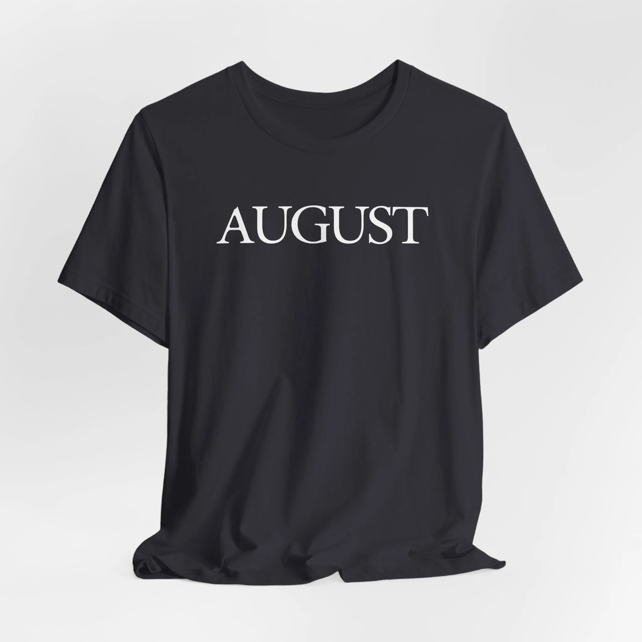 August (lyrics on back) Tshirt sold by Rose Blush Studio