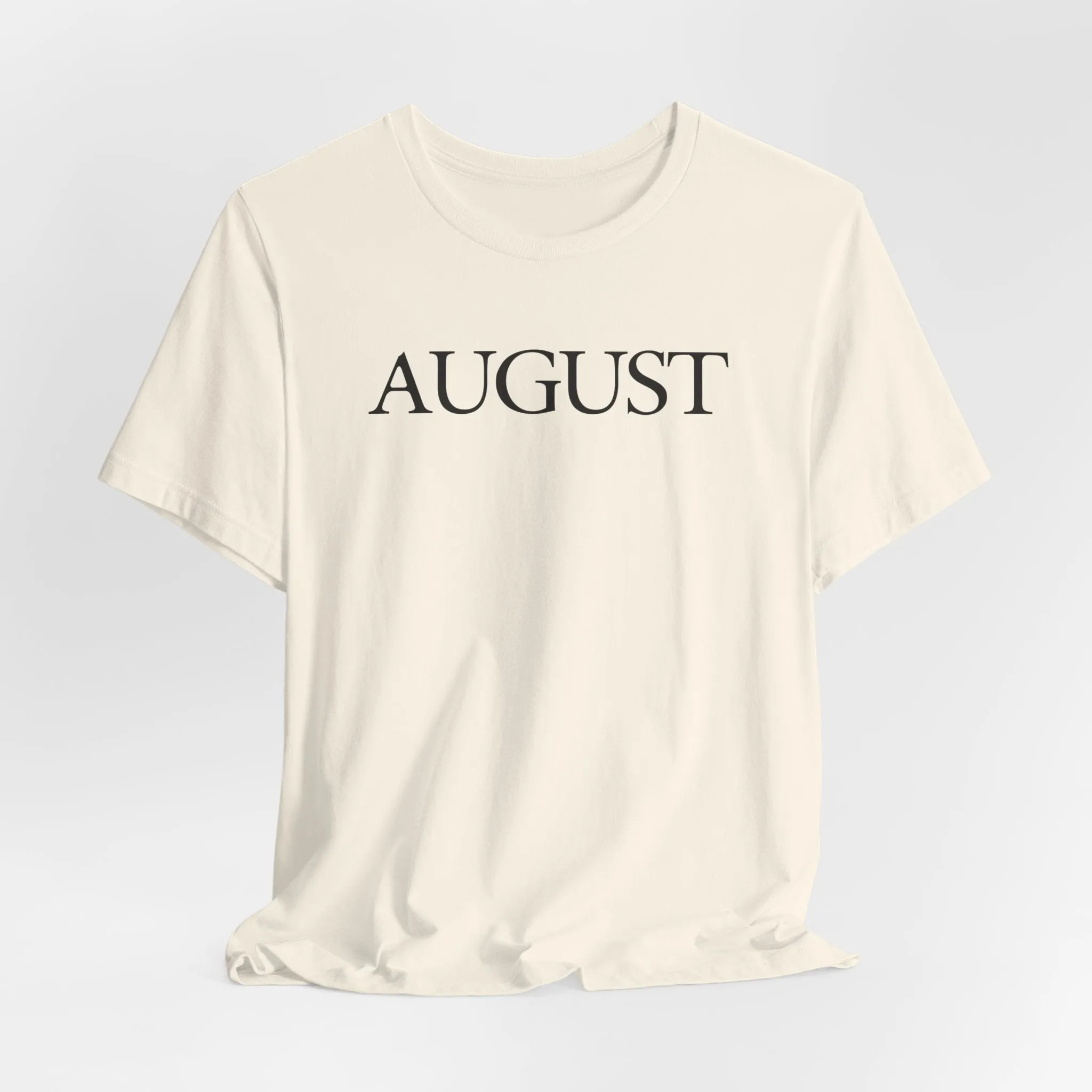 August (lyrics on back) Tshirt sold by Rose Blush Studio product image thumbnail 5