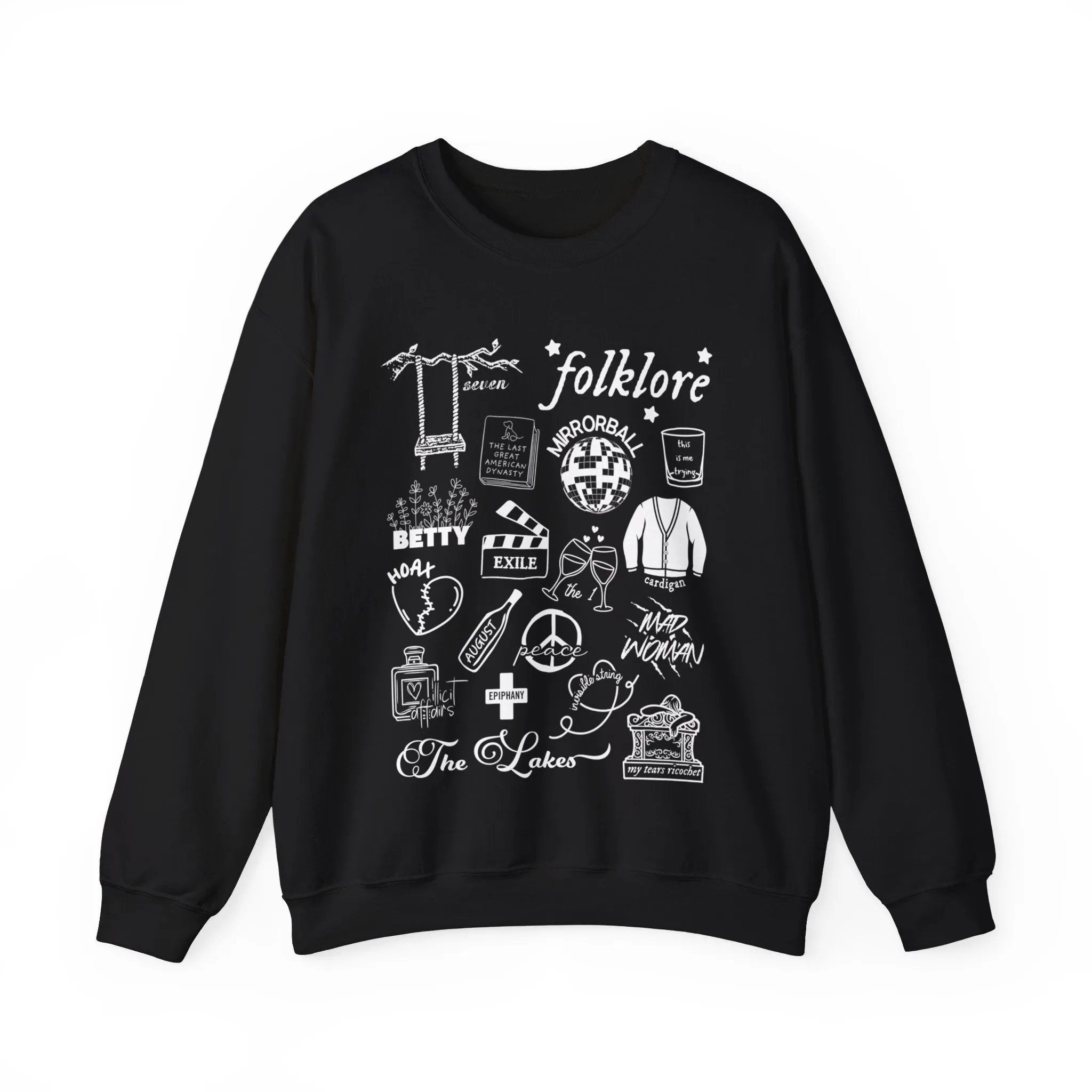 Folklore Collage Crewneck Sweatshirt sold by Rose Blush Studio product image thumbnail 3