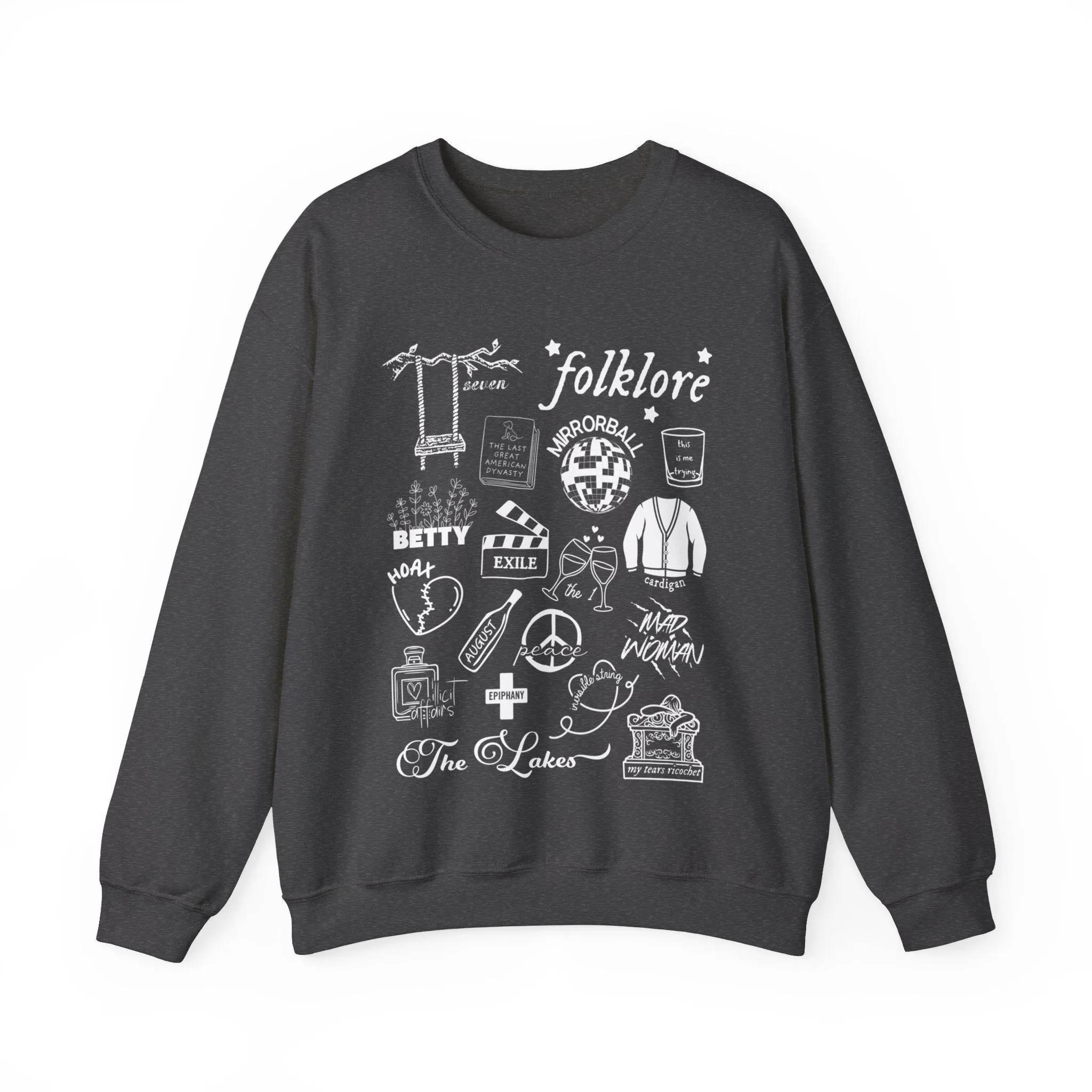 Folklore Collage Crewneck Sweatshirt sold by Rose Blush Studio