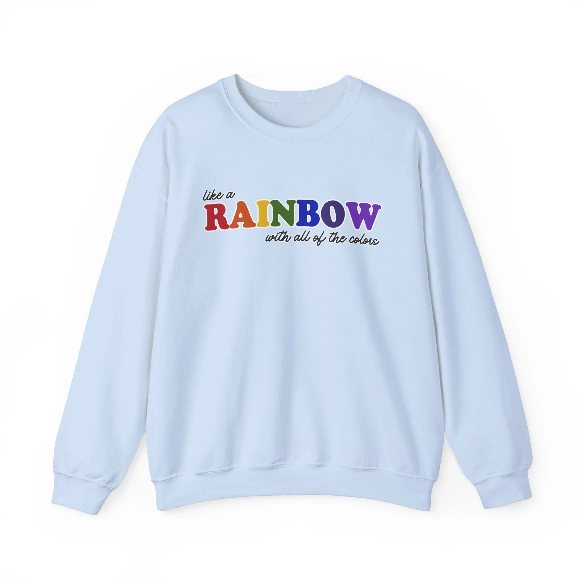 Like a Rainbow Crewneck Sweatshirt sold by Rose Blush Studio product image thumbnail 5
