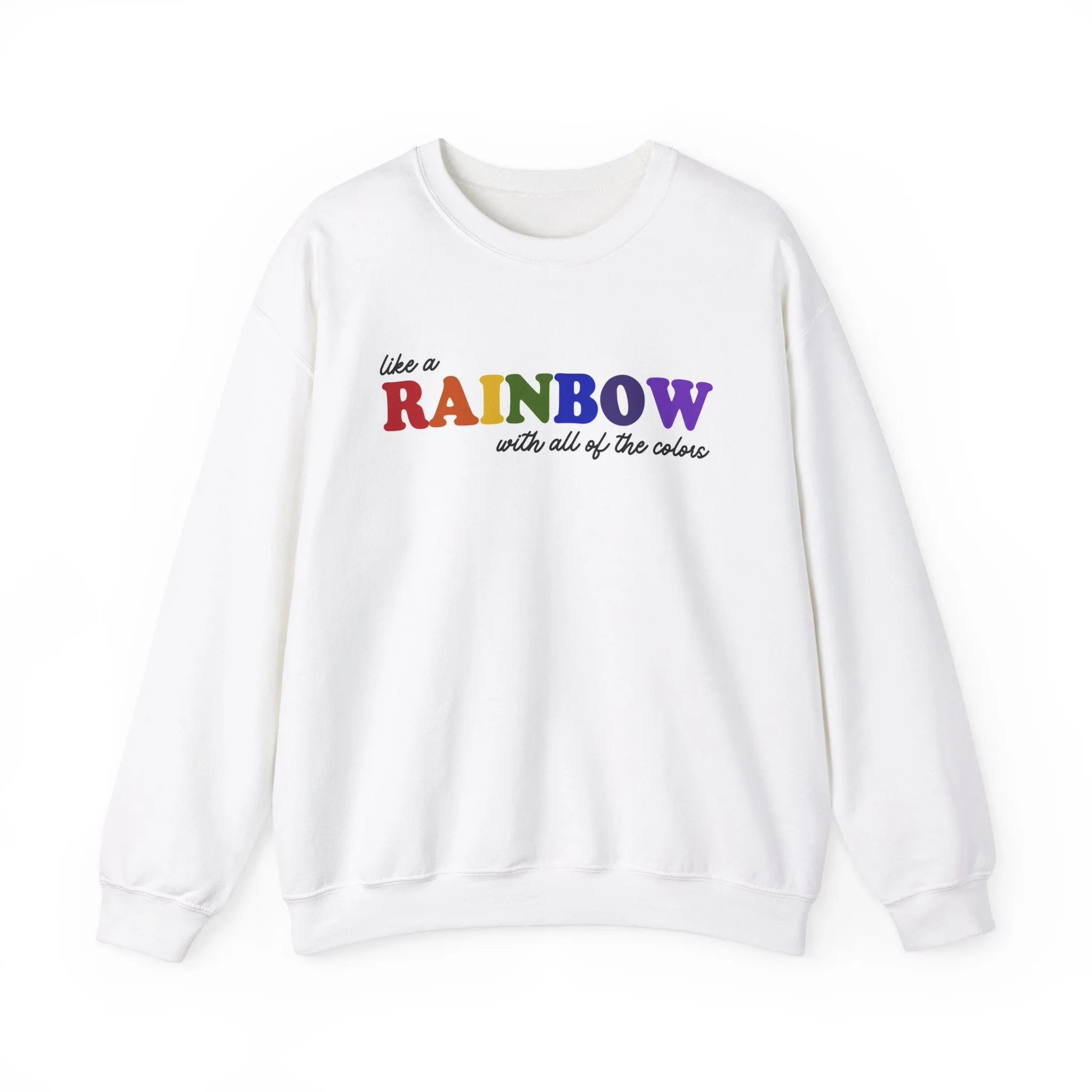 Like a Rainbow Crewneck Sweatshirt sold by Rose Blush Studio product image thumbnail 2