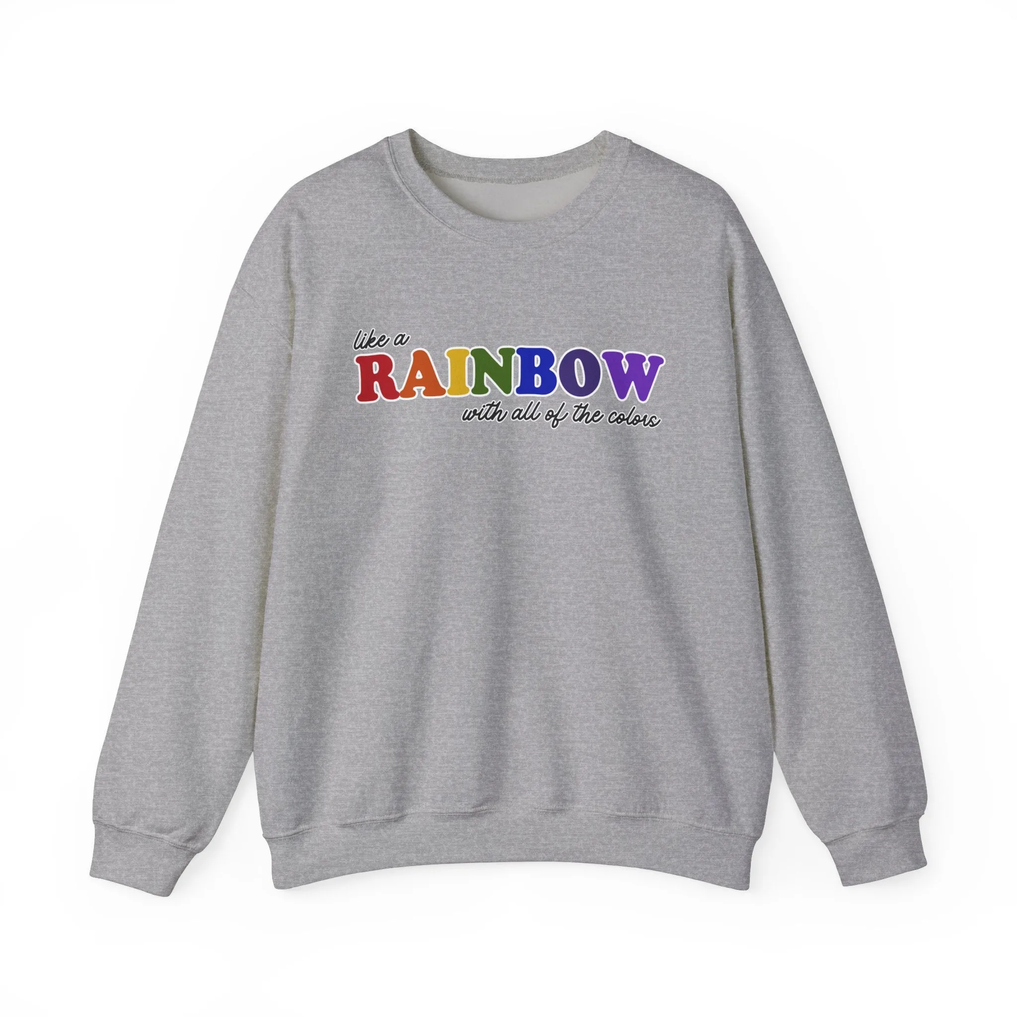 Like a Rainbow Crewneck Sweatshirt sold by Rose Blush Studio product image thumbnail 4