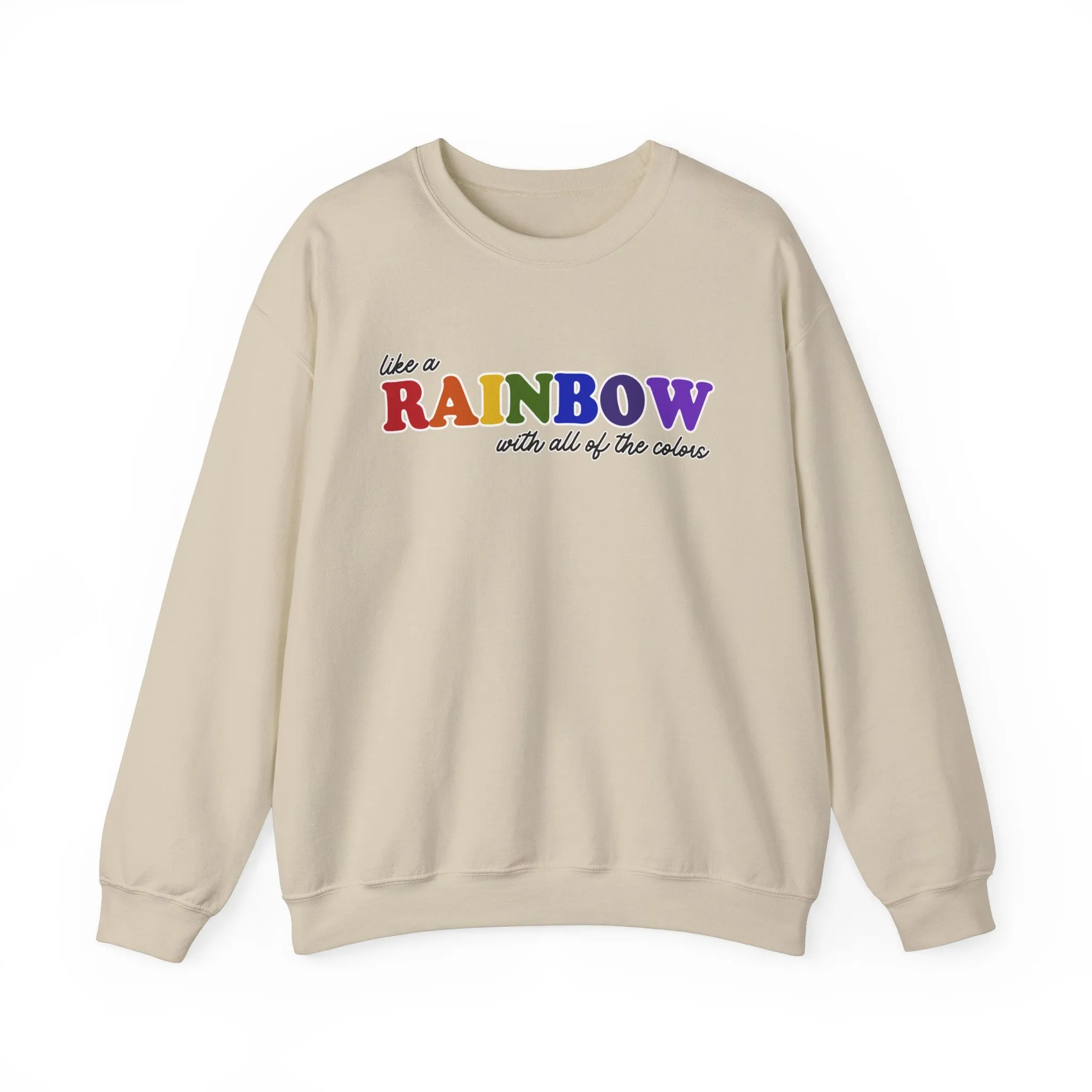 Like a Rainbow Crewneck Sweatshirt sold by Rose Blush Studio product image thumbnail 3
