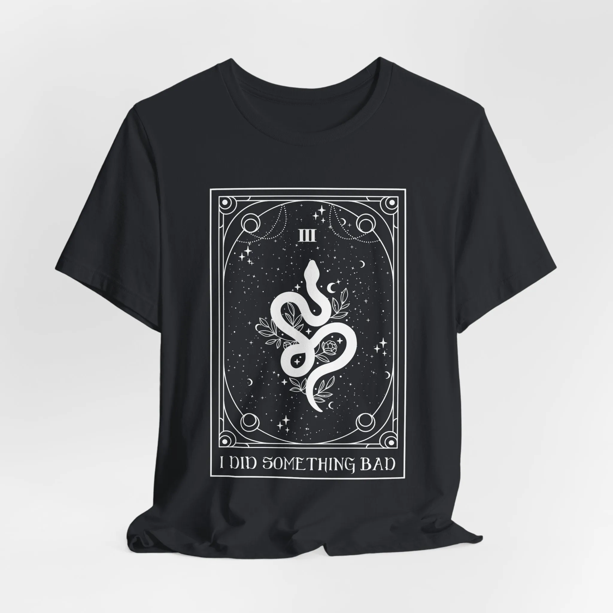 I Did Something Bad Tarot Tshirt sold by Rose Blush Studio product image thumbnail 3