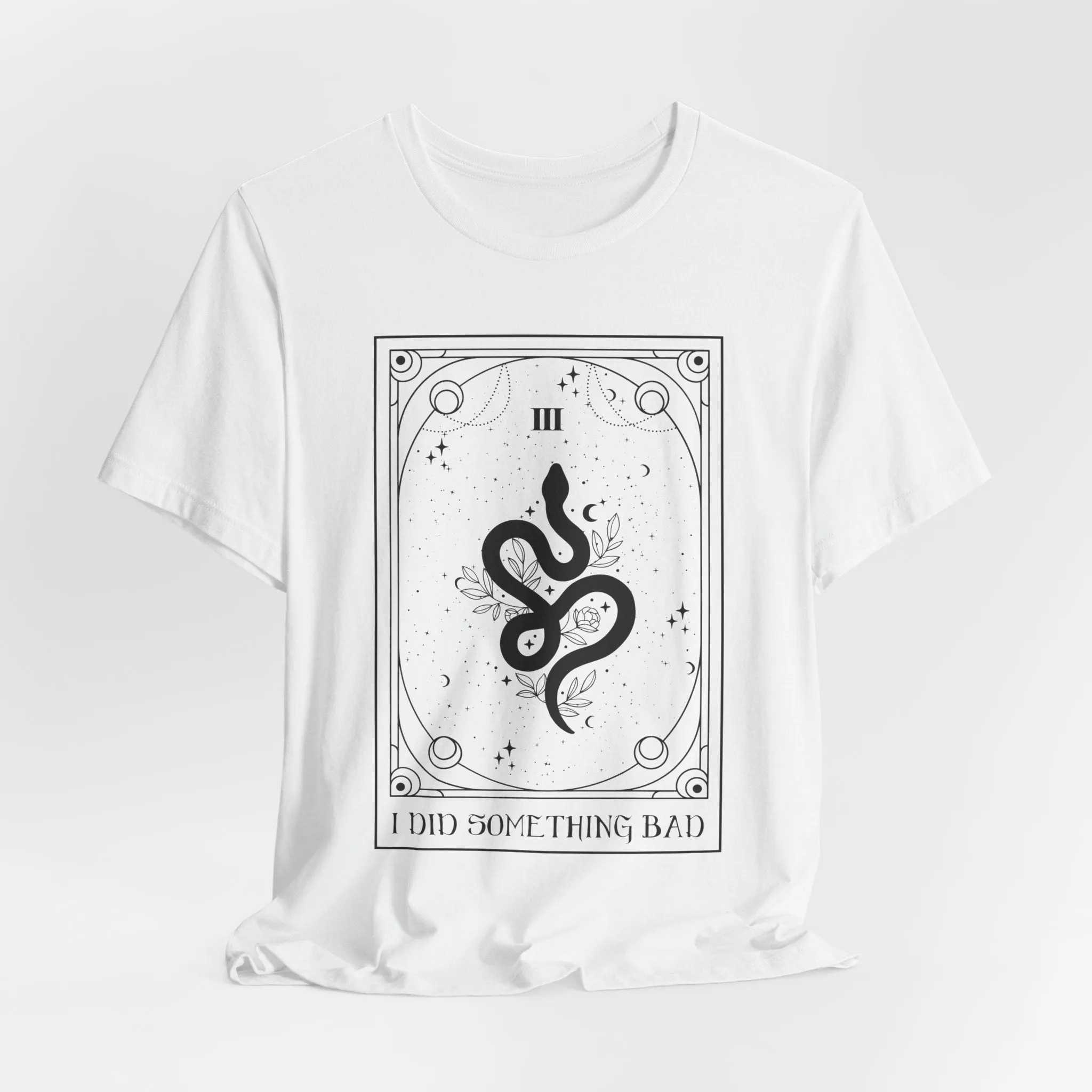 I Did Something Bad Tarot Tshirt sold by Rose Blush Studio product image thumbnail 4