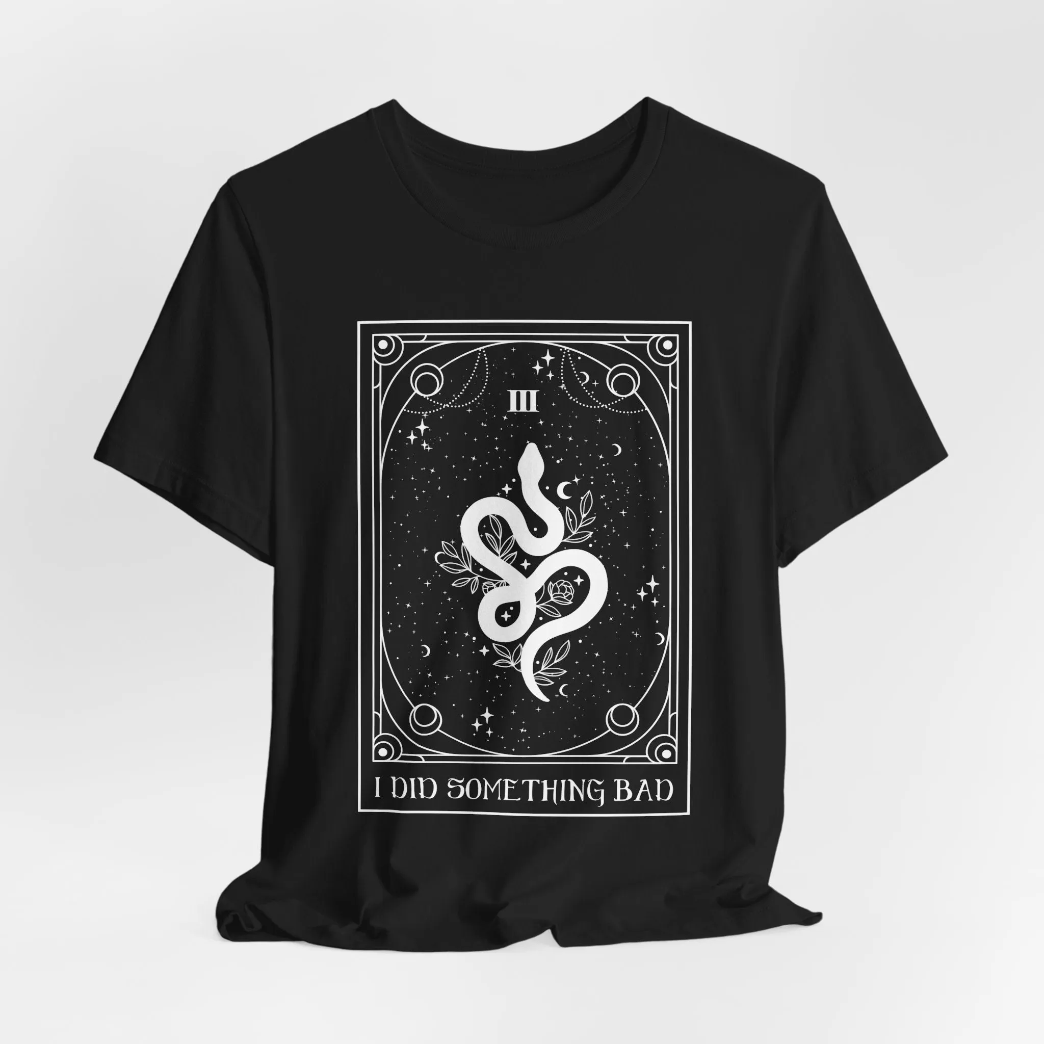 I Did Something Bad Tarot Tshirt sold by Rose Blush Studio