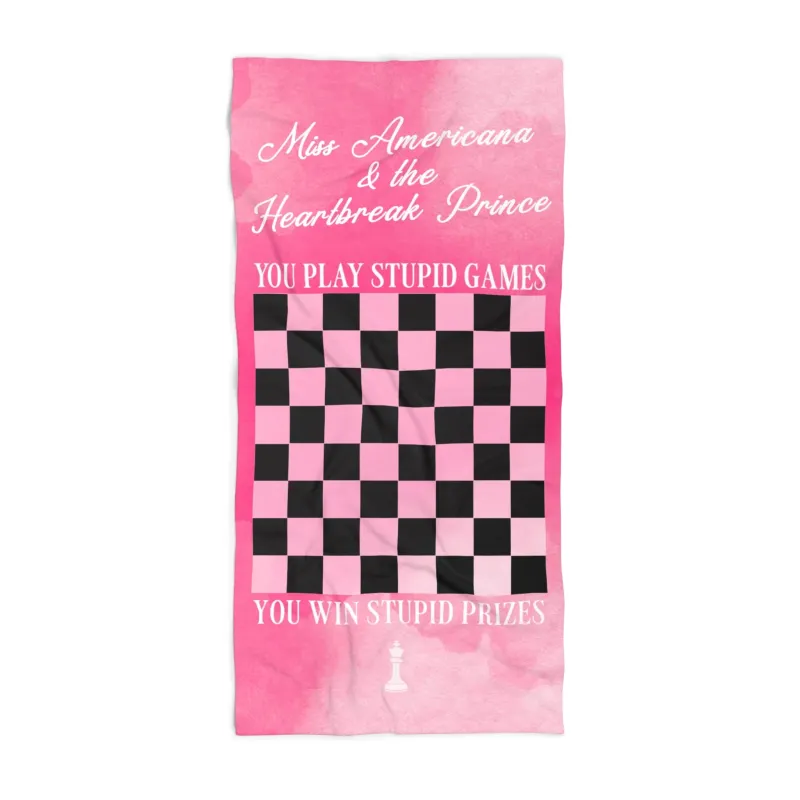 Miss Americana Beach Towel - Pink sold by Rose Blush Studio