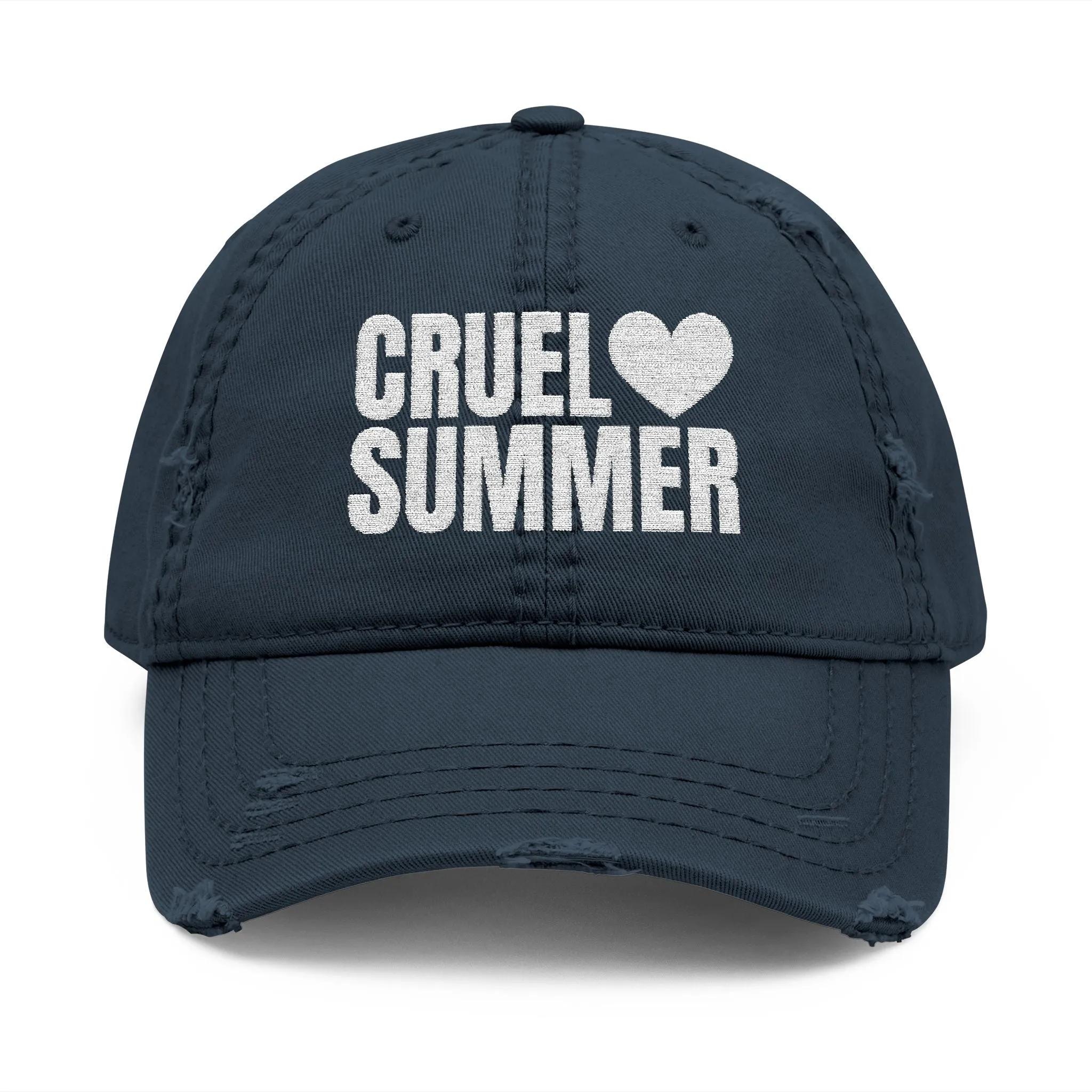 Cruel Summer Distressed Embroidered Dad Hat sold by Rose Blush Studio