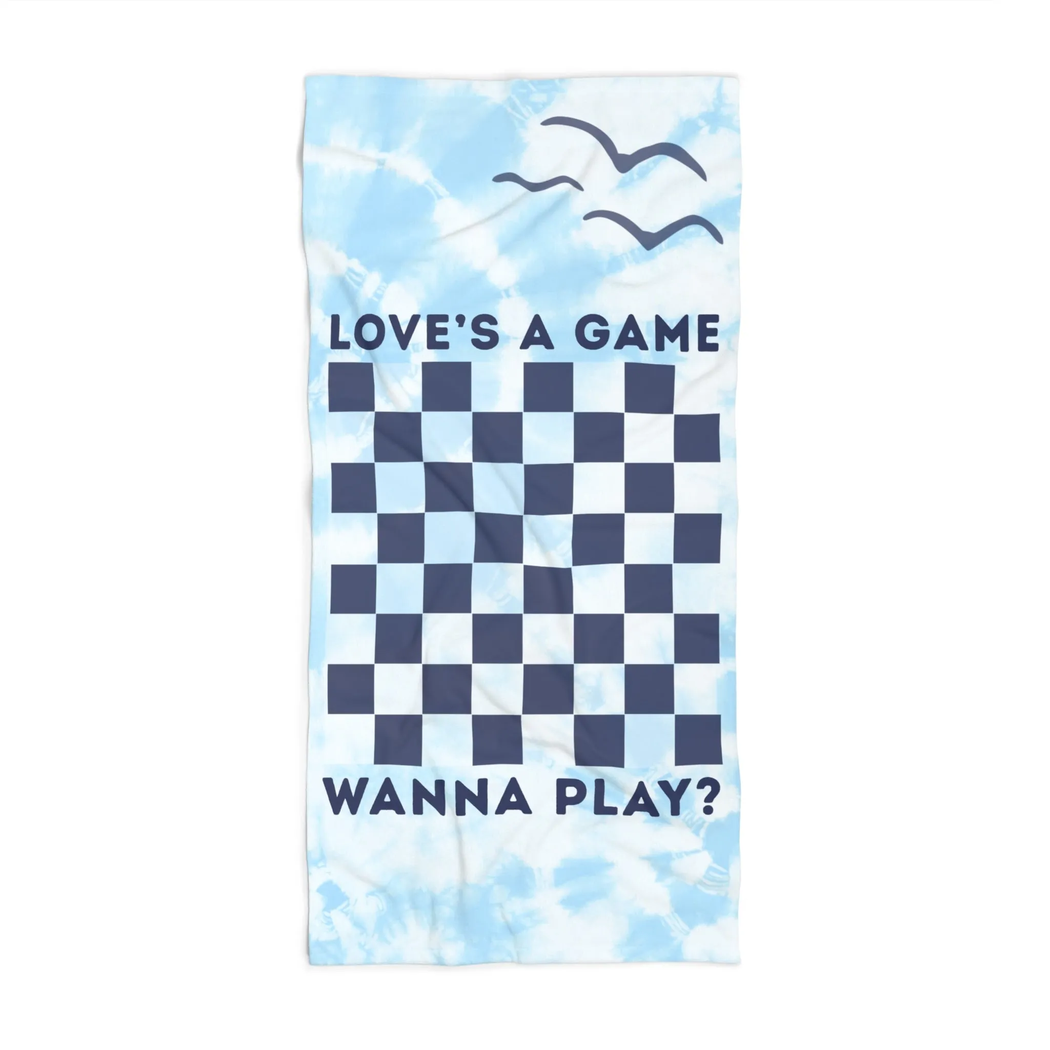 Love's A Game Beach Towel sold by Rose Blush Studio